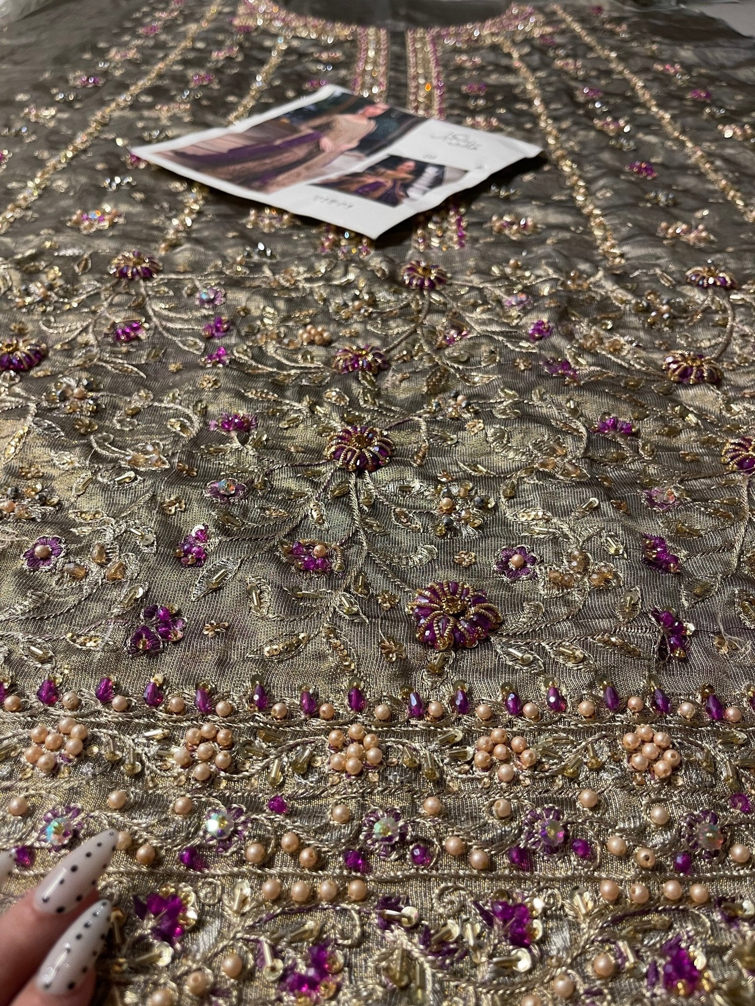 Haris Shakeel – Aroha Style, embroidery and fabric detail 1