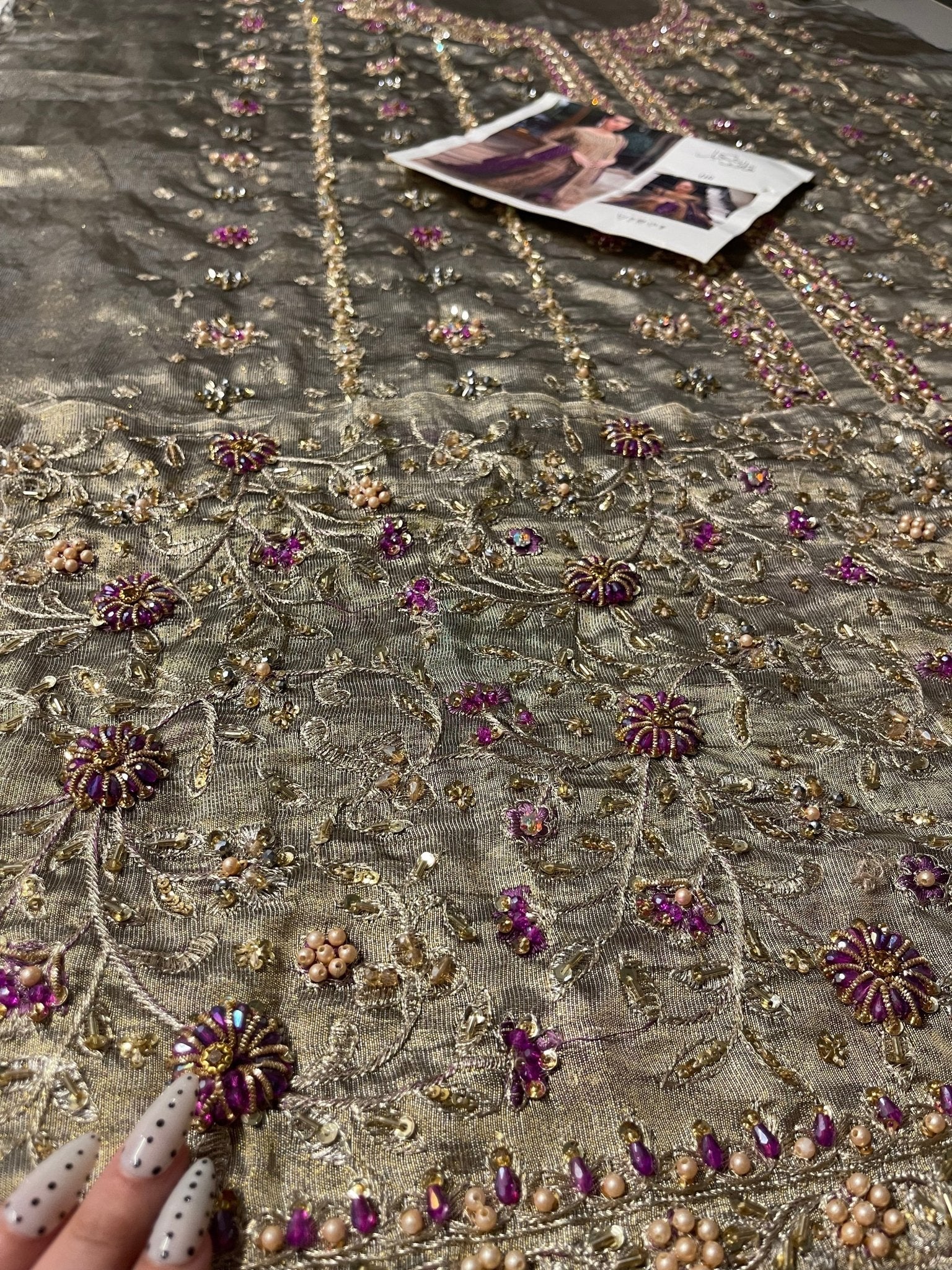 Haris Shakeel – Aroha Style, embroidery and fabric detail 3