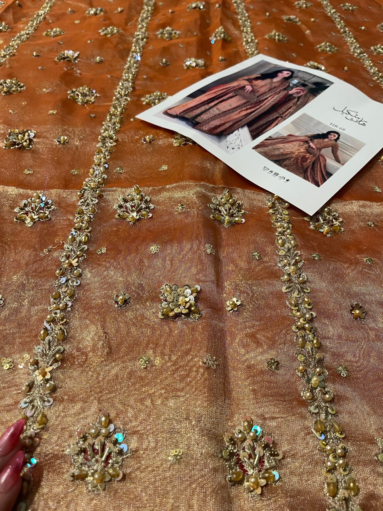 Haris Shakeel – Aswad Style, embroidery and fabric detail 1
