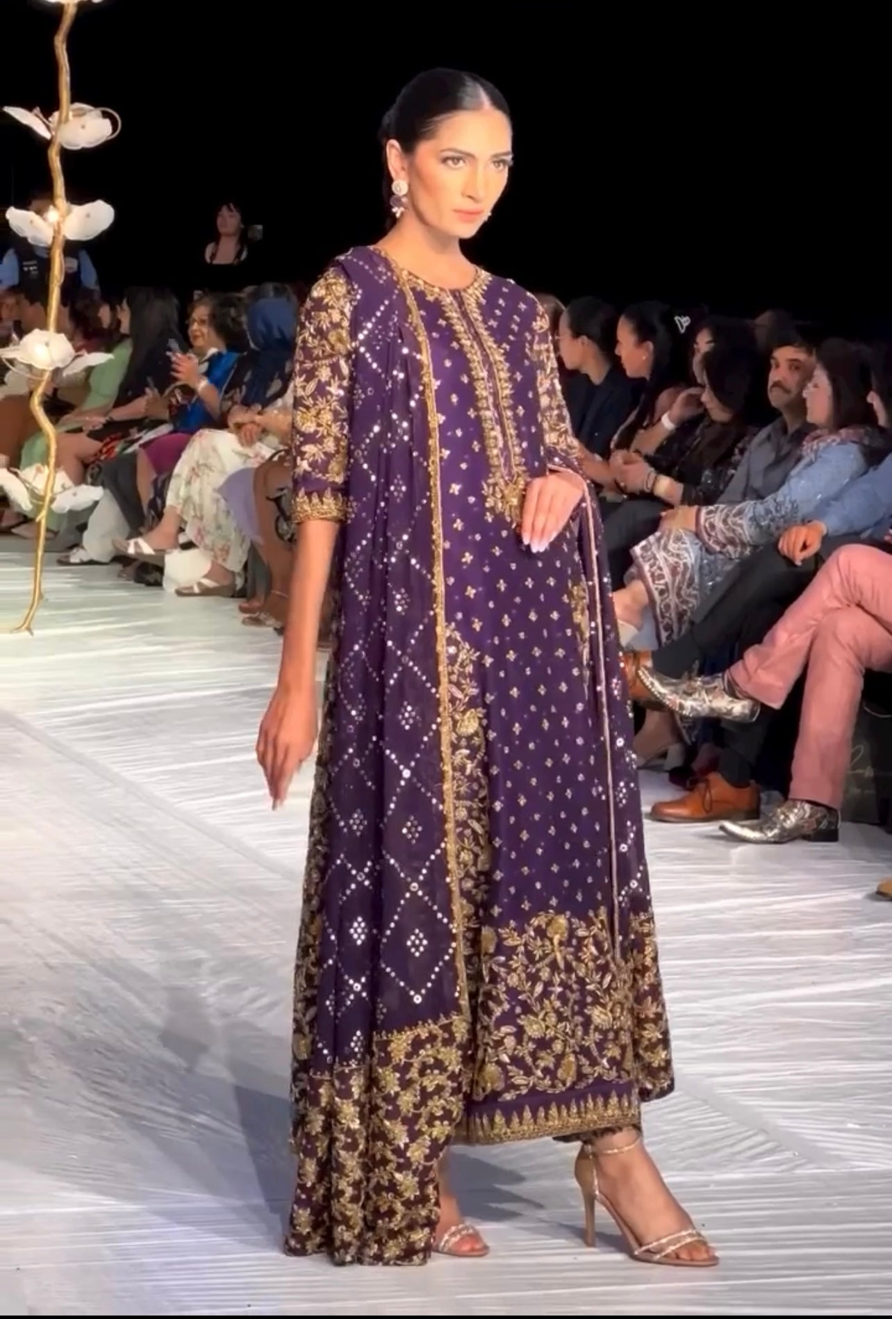 Haris Shakeel – Brides Purple Style, full front view