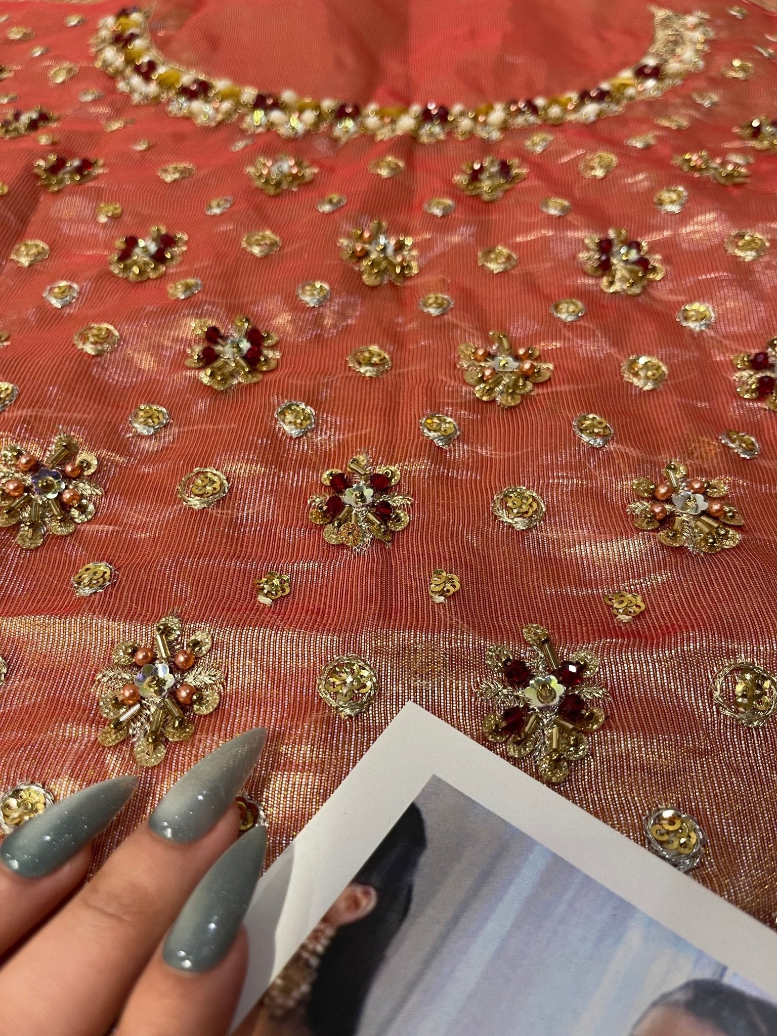 Haris Shakeel – Fareeha Style, embroidery and fabric detail 3