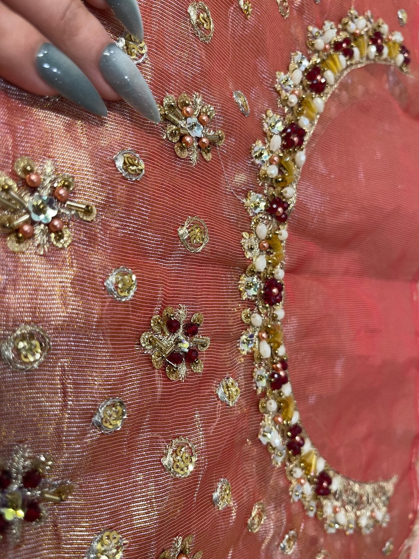 Haris Shakeel – Fareeha Style, embroidery and fabric detail 4