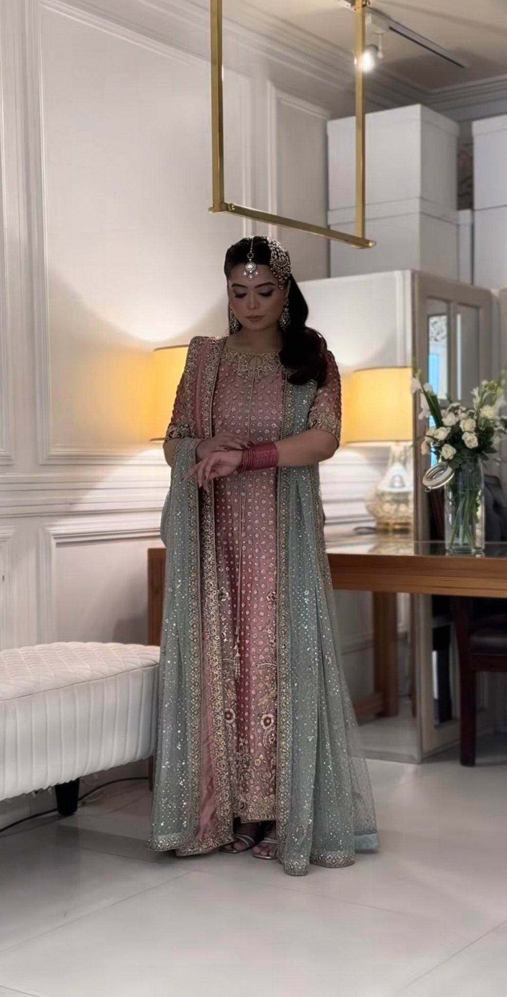 Haris Shakeel – Iqra Style, 2 Dupattas — Mairaz reproduction, product view 16 of 22