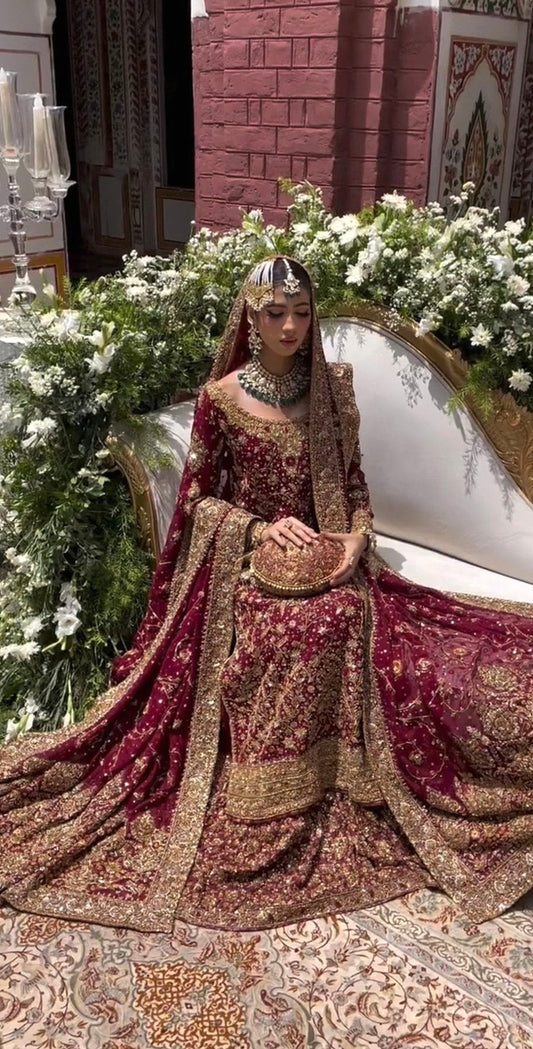 Ishq Series Bridal Ensemble Style, full front view