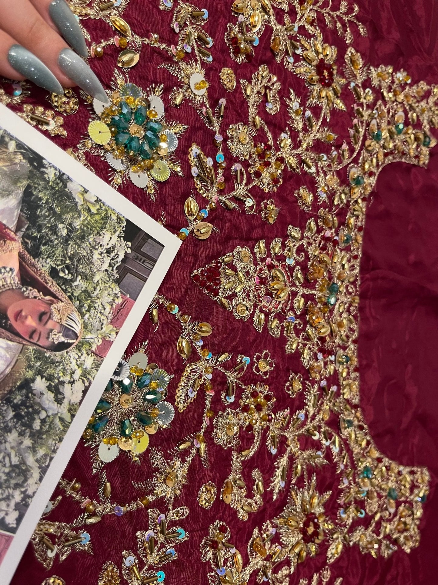 Haris Shakeel – Ishq Series Bridal Ensemble Style, embroidery and fabric detail 6
