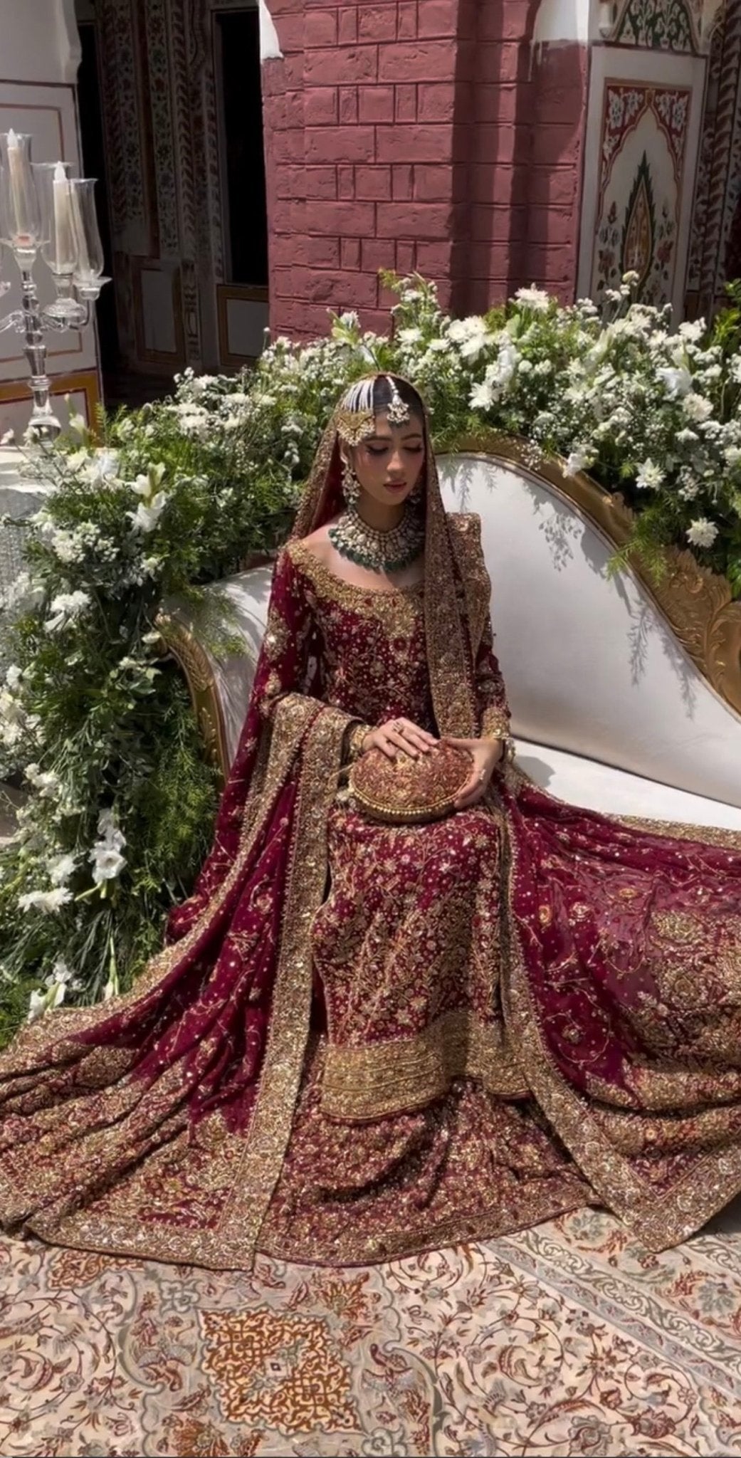 Haris Shakeel – Ishq Series Bridal Ensemble Style, full front view