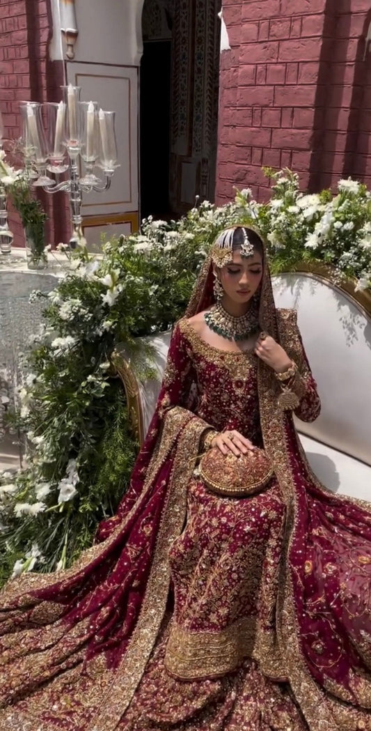 Haris Shakeel – Ishq Series Bridal Ensemble Style, full outfit view 2
