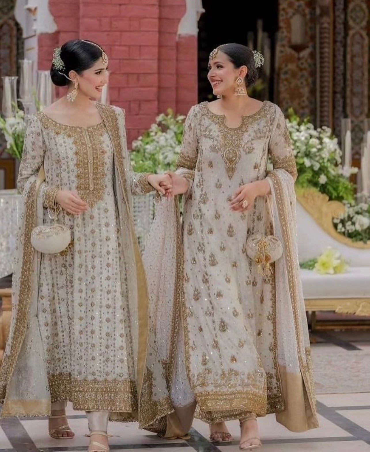 Haris Shakeel – Ivory White Style, full outfit view 4