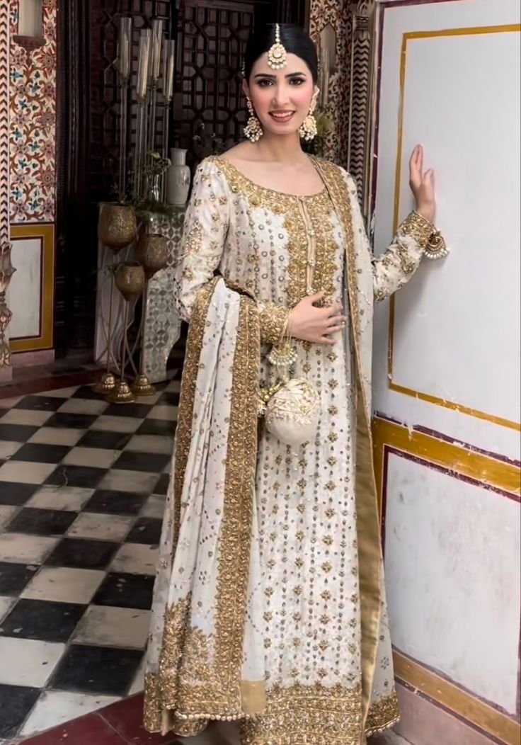 Haris Shakeel – Ivory White Style, full outfit view 3