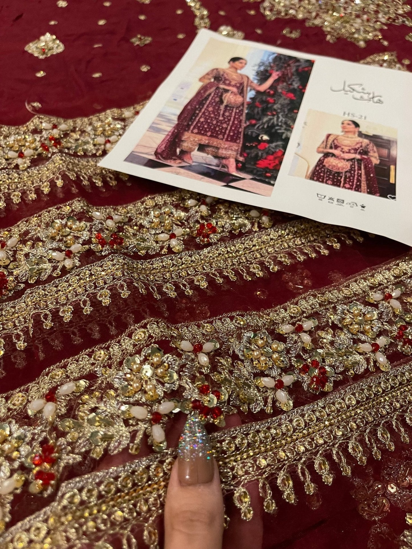 Haris Shakeel – Libah Style, embroidery and fabric detail 8