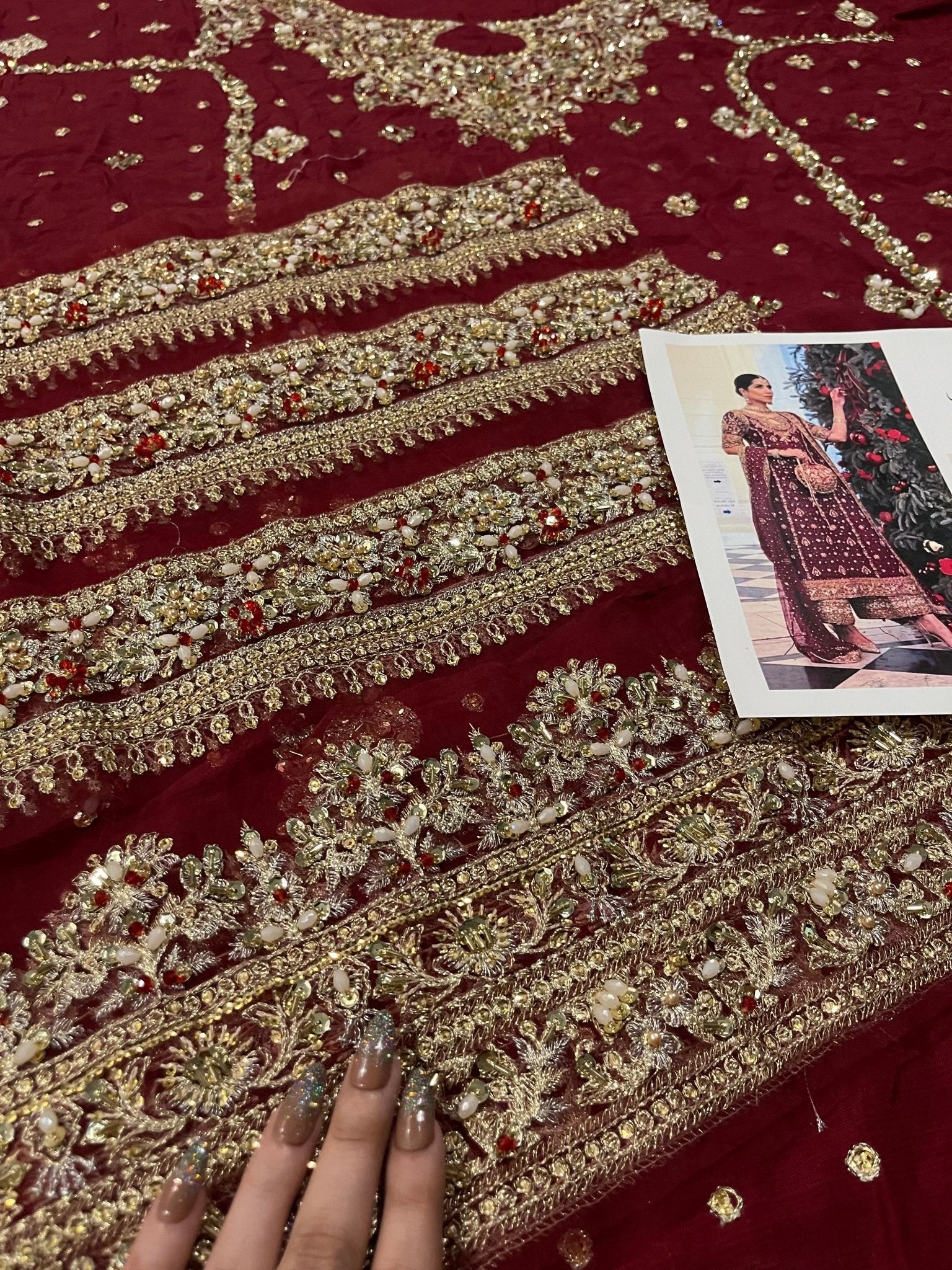 Haris Shakeel – Libah Style, embroidery and fabric detail 6