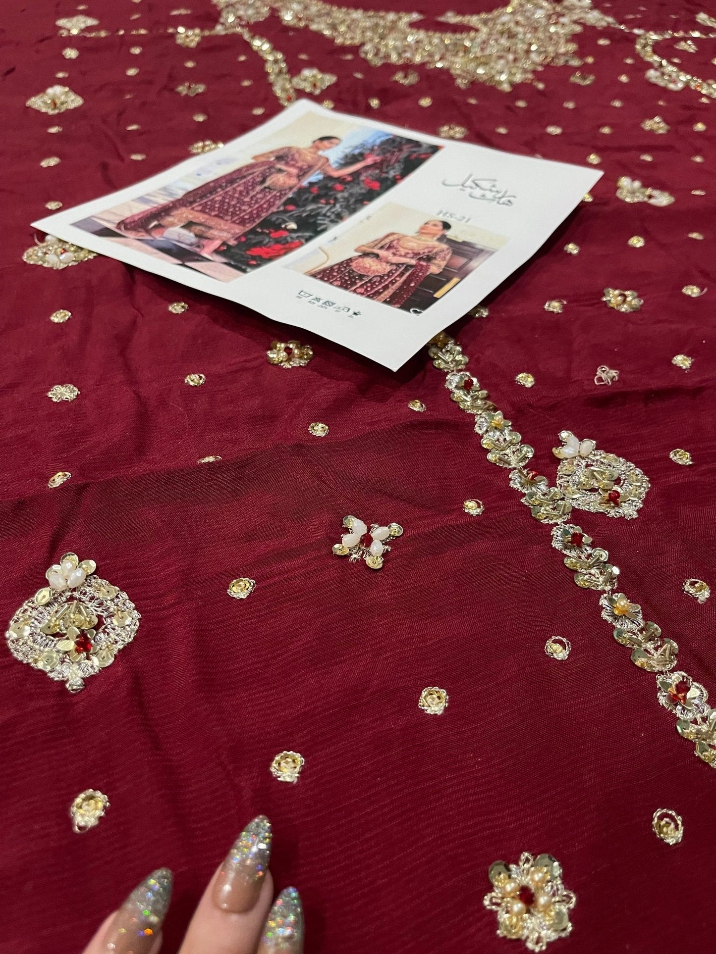 Haris Shakeel – Libah Style, embroidery and fabric detail 4