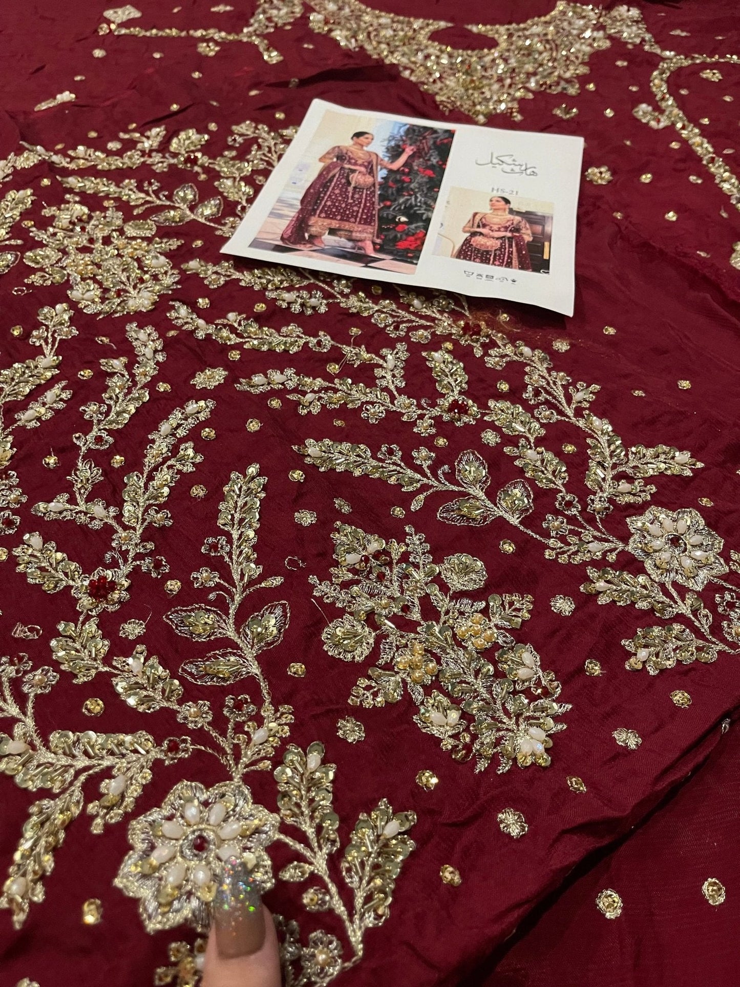 Haris Shakeel – Libah Style, embroidery and fabric detail 9