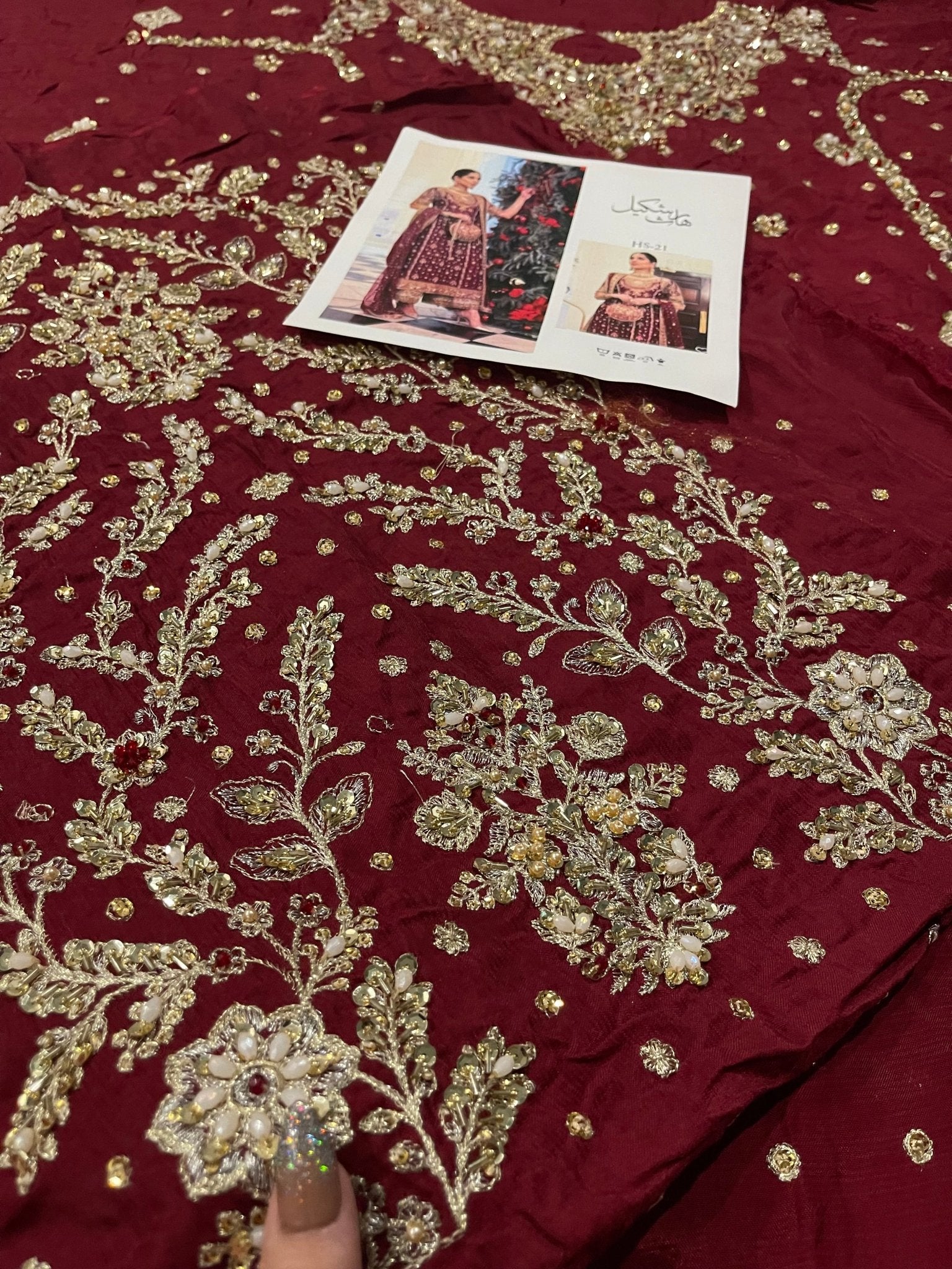 Haris Shakeel – Libah Style, embroidery and fabric detail 9