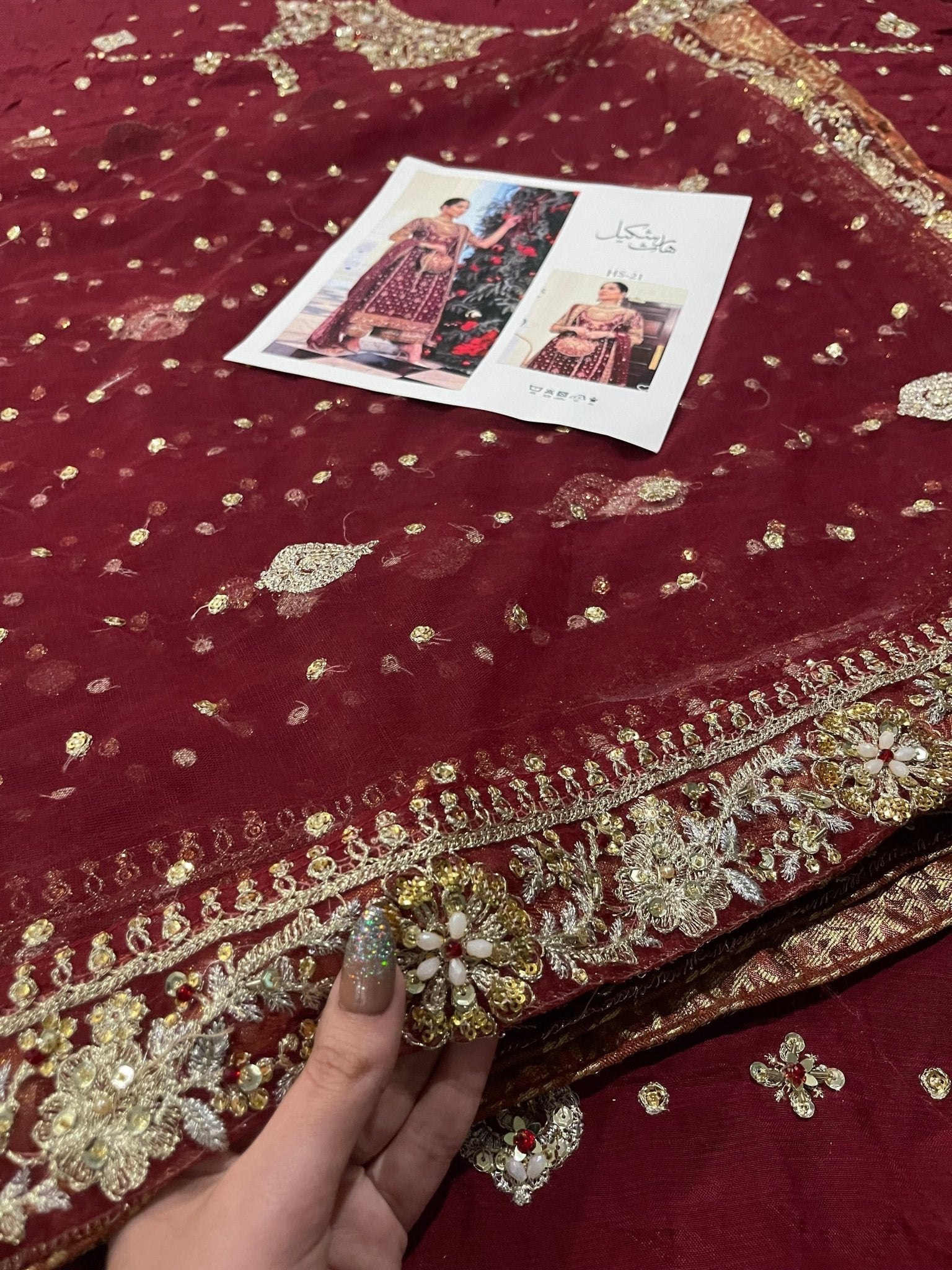 Haris Shakeel – Libah Style, embroidery and fabric detail 10