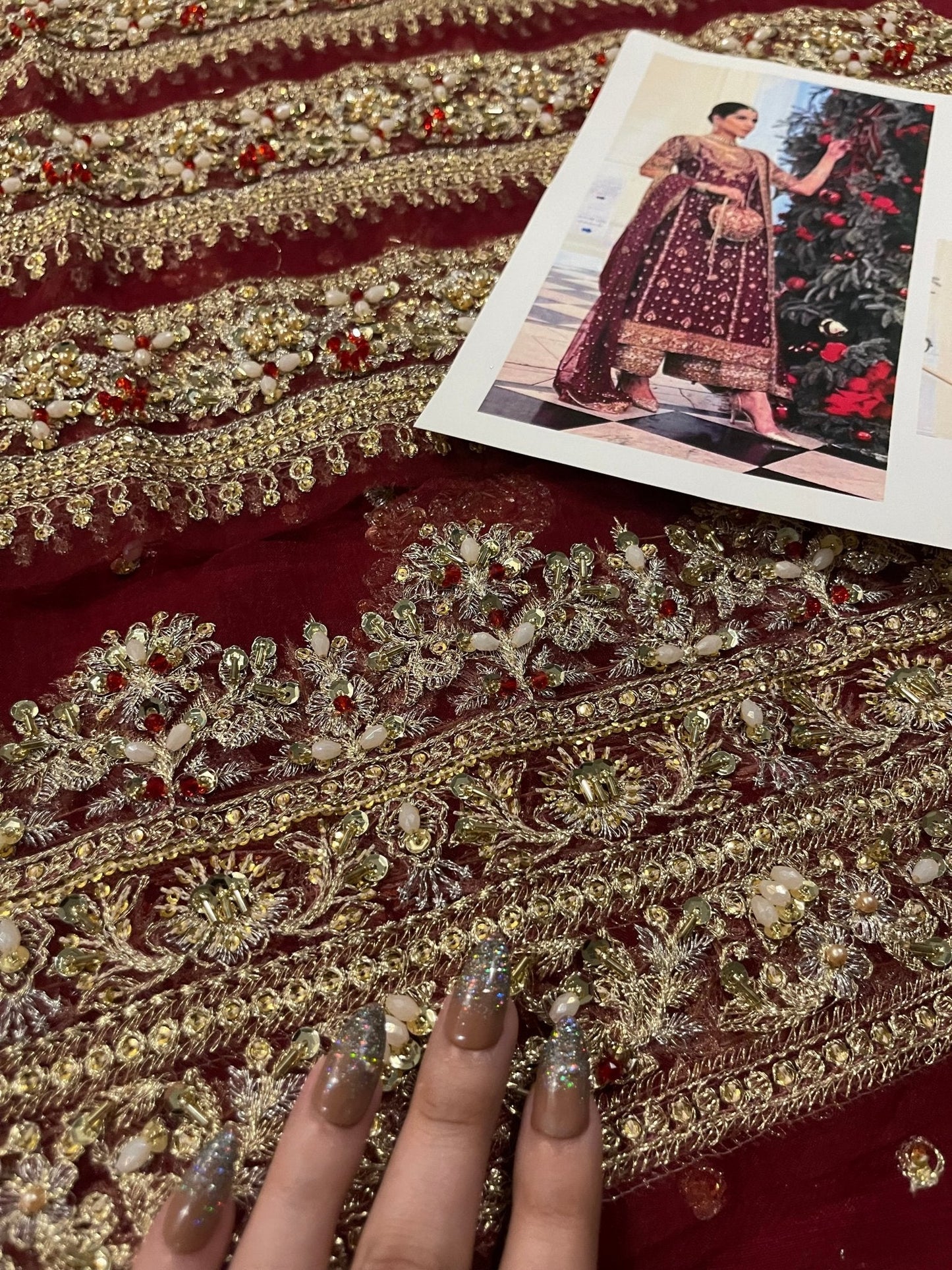 Haris Shakeel – Libah Style, embroidery and fabric detail 7