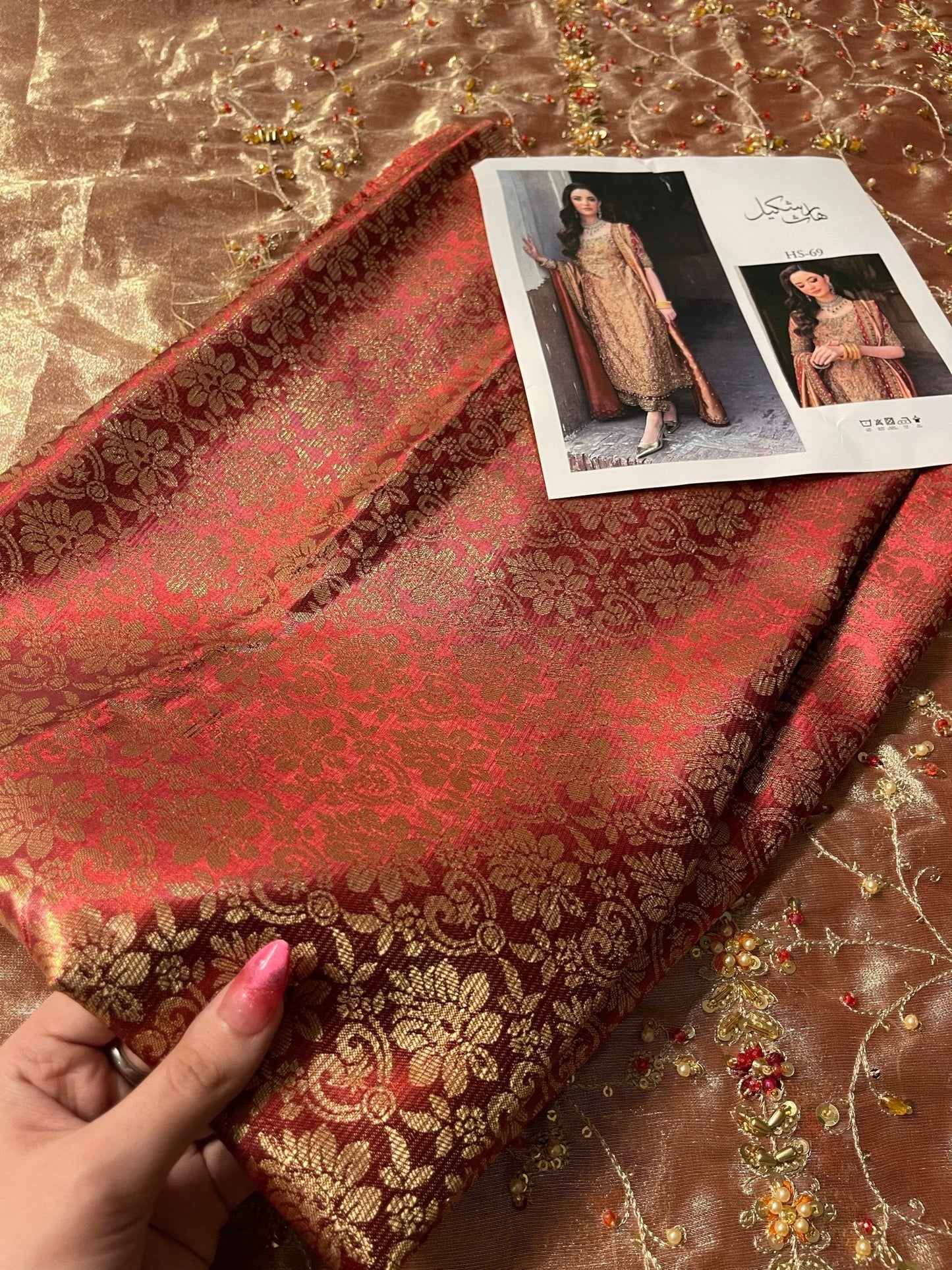 Haris Shakeel – Meerub Style, embroidery and fabric detail 7