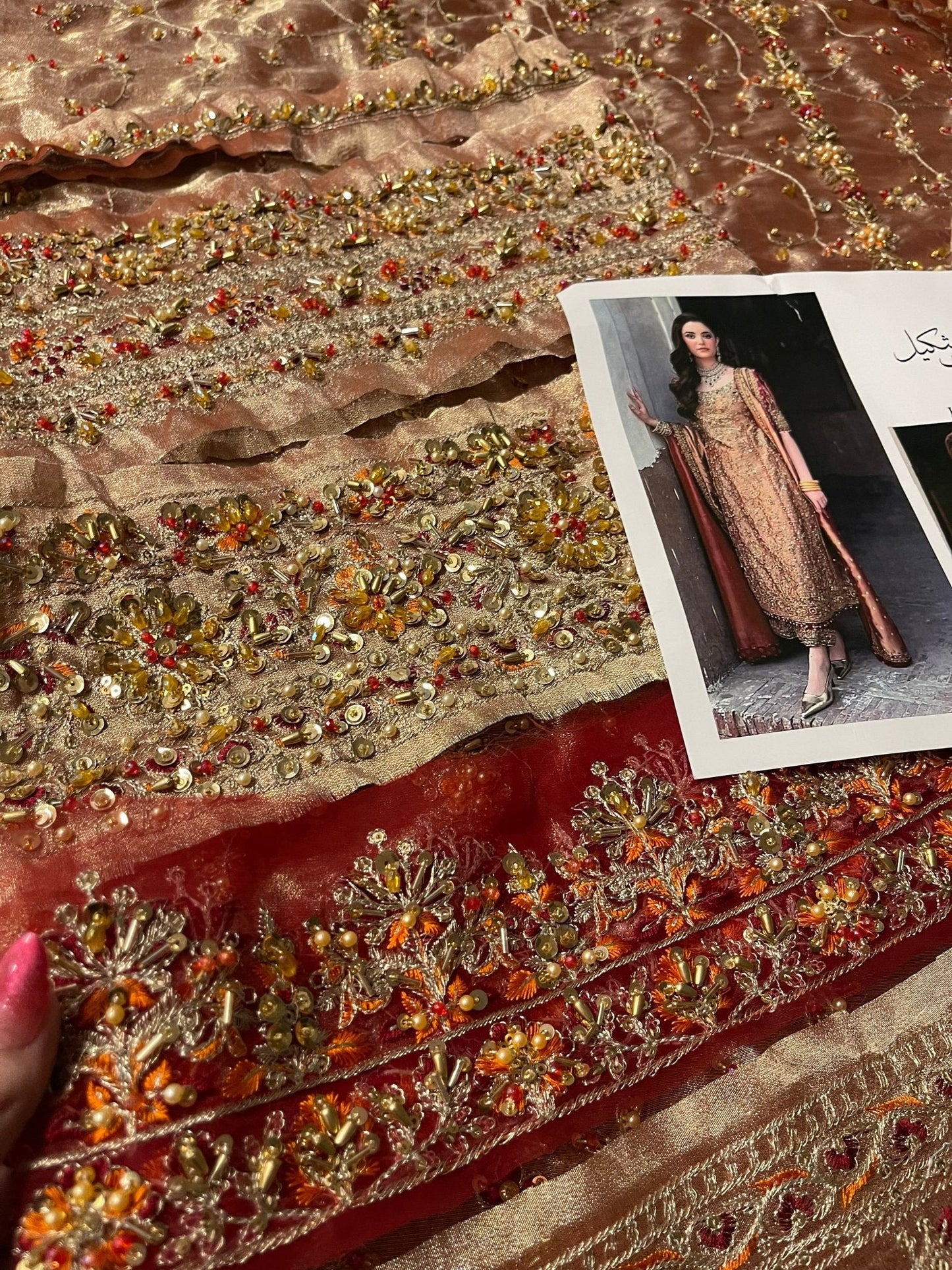 Haris Shakeel – Meerub Style, embroidery and fabric detail 6