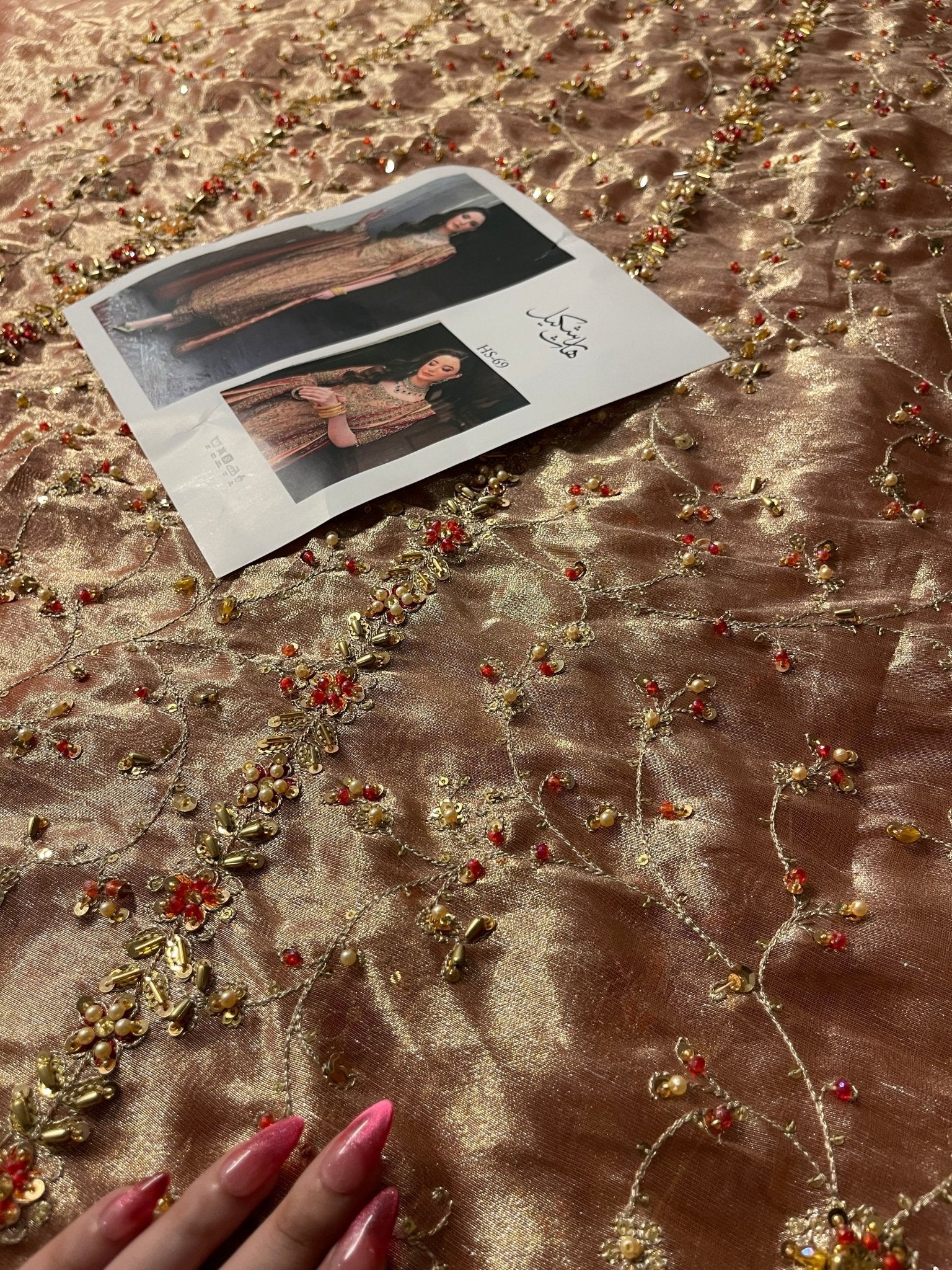 Haris Shakeel – Meerub Style, embroidery and fabric detail 2