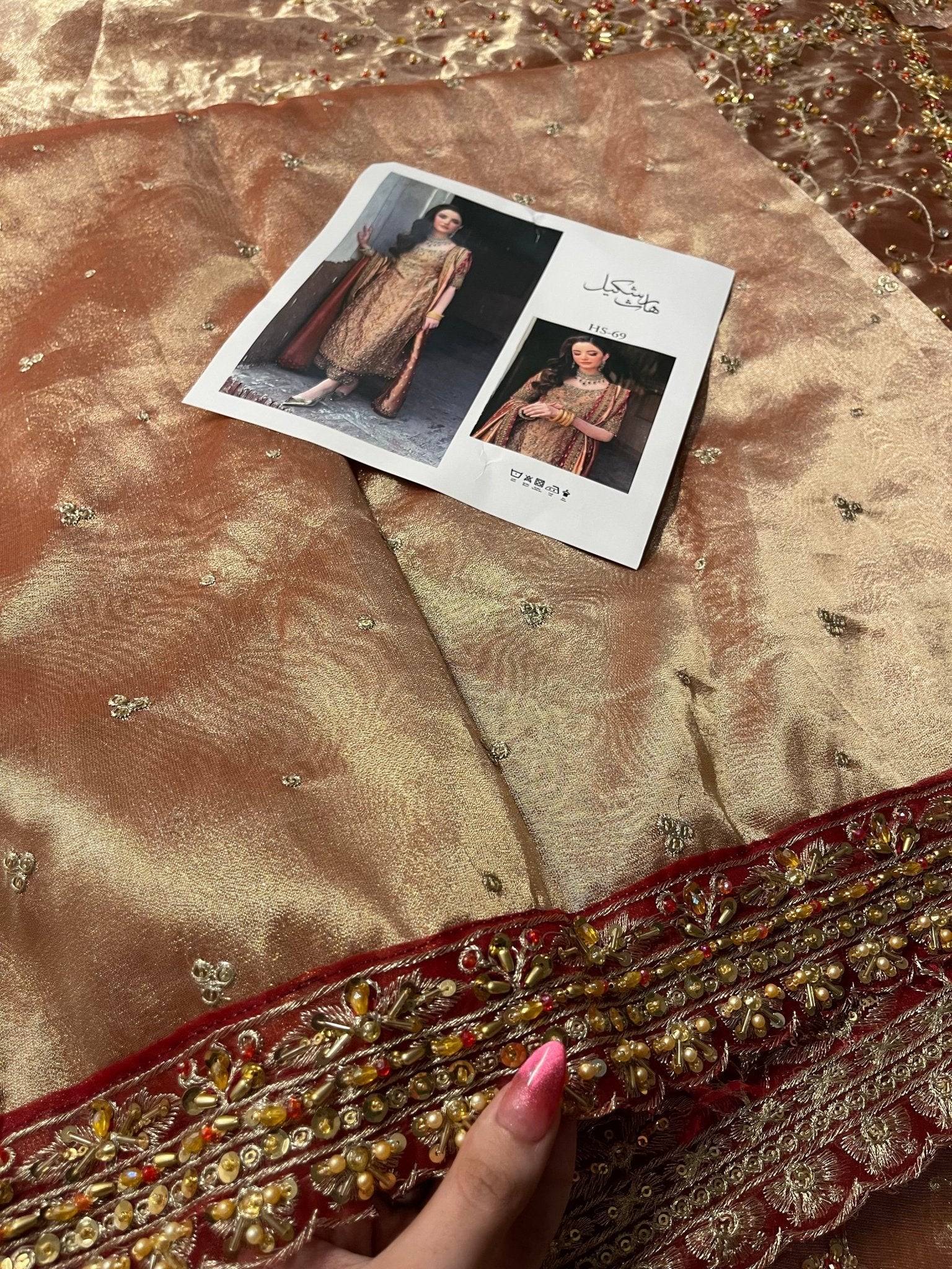 Haris Shakeel – Meerub Style, embroidery and fabric detail 8