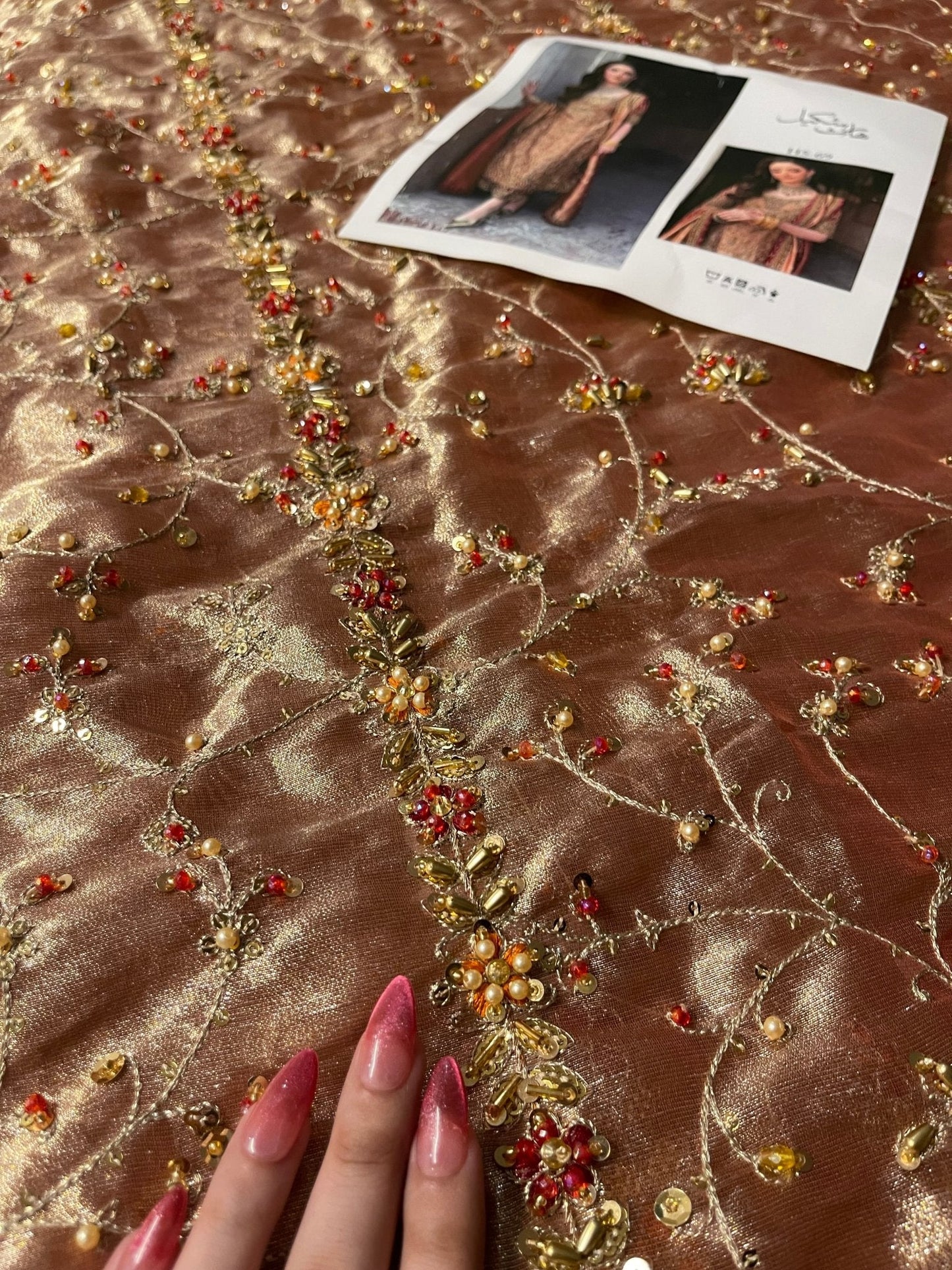 Haris Shakeel – Meerub Style, embroidery and fabric detail 3