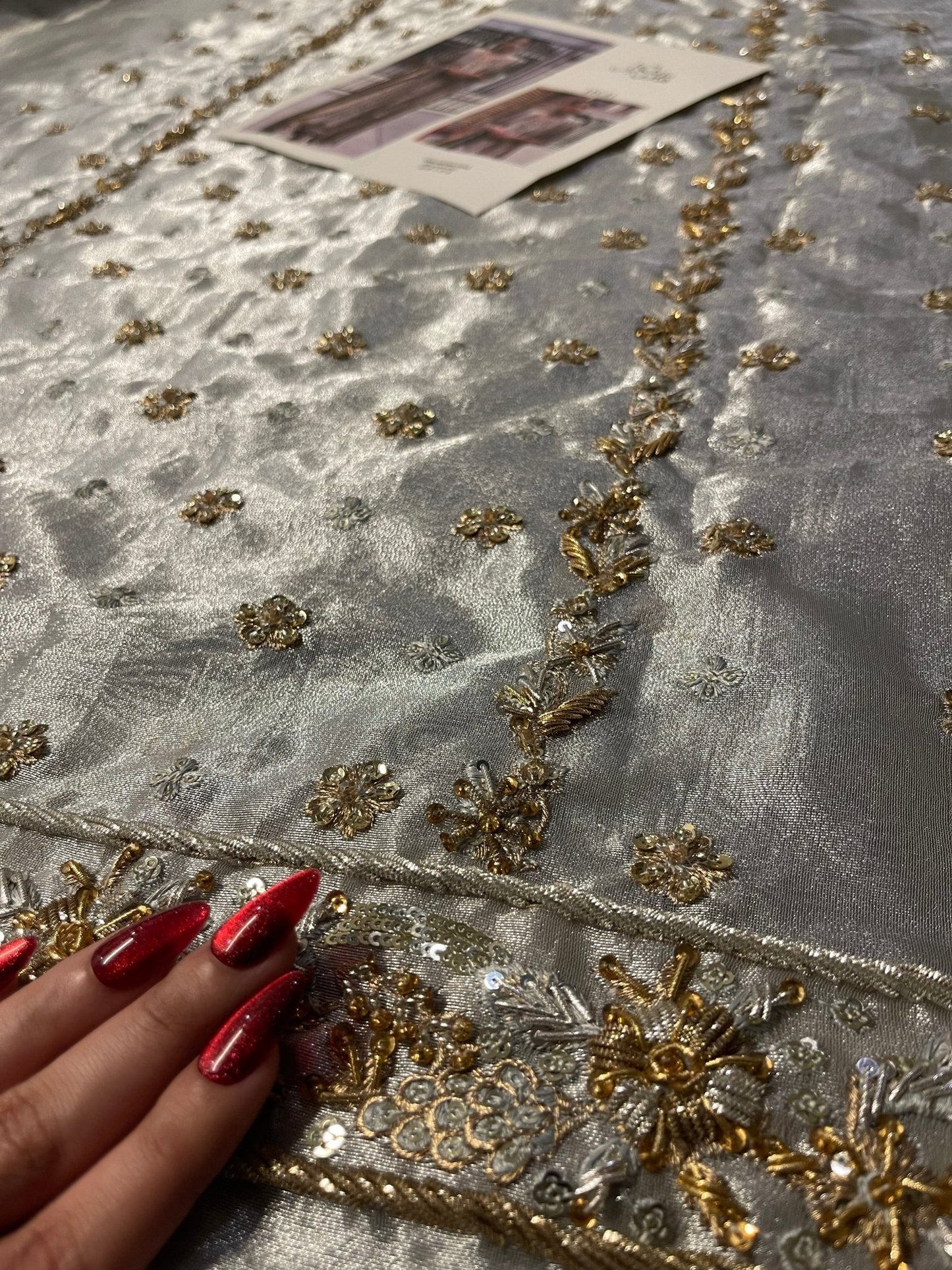 Haris Shakeel – Neha Style, embroidery and fabric detail 2