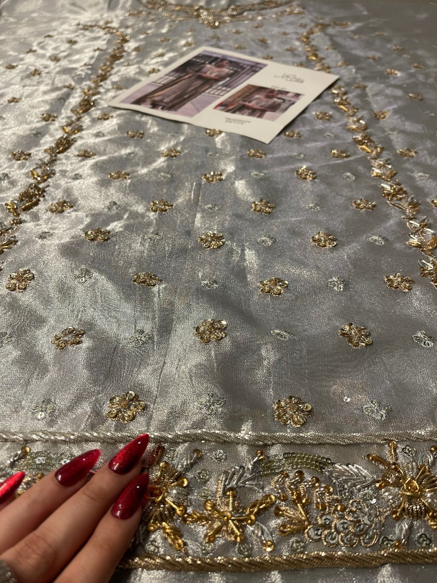 Haris Shakeel – Neha Style, embroidery and fabric detail 1