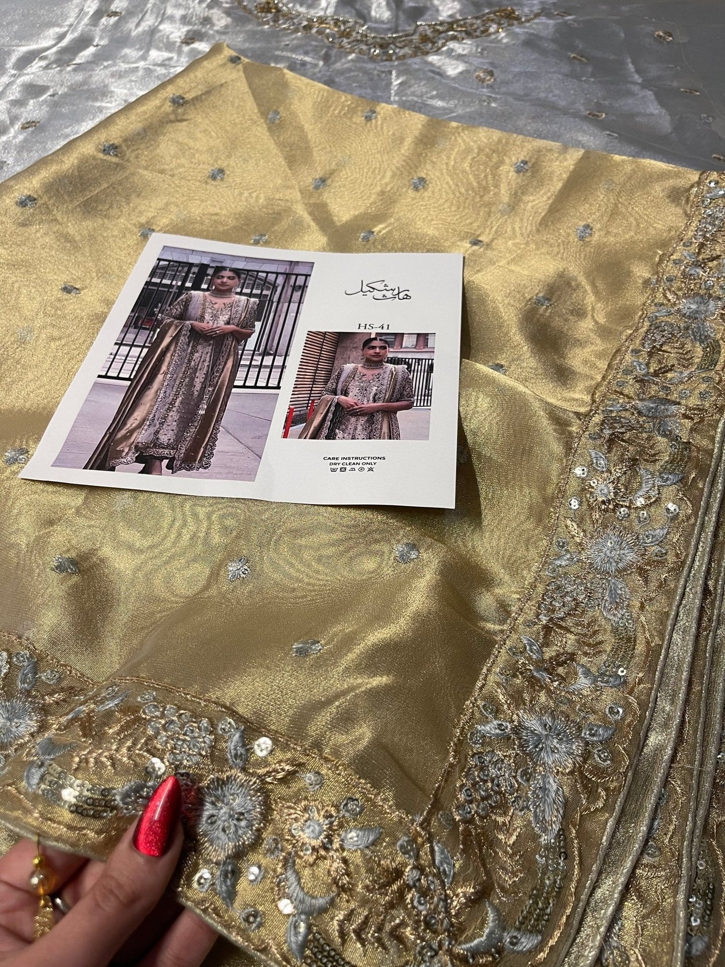 Haris Shakeel – Neha Style, embroidery and fabric detail 13