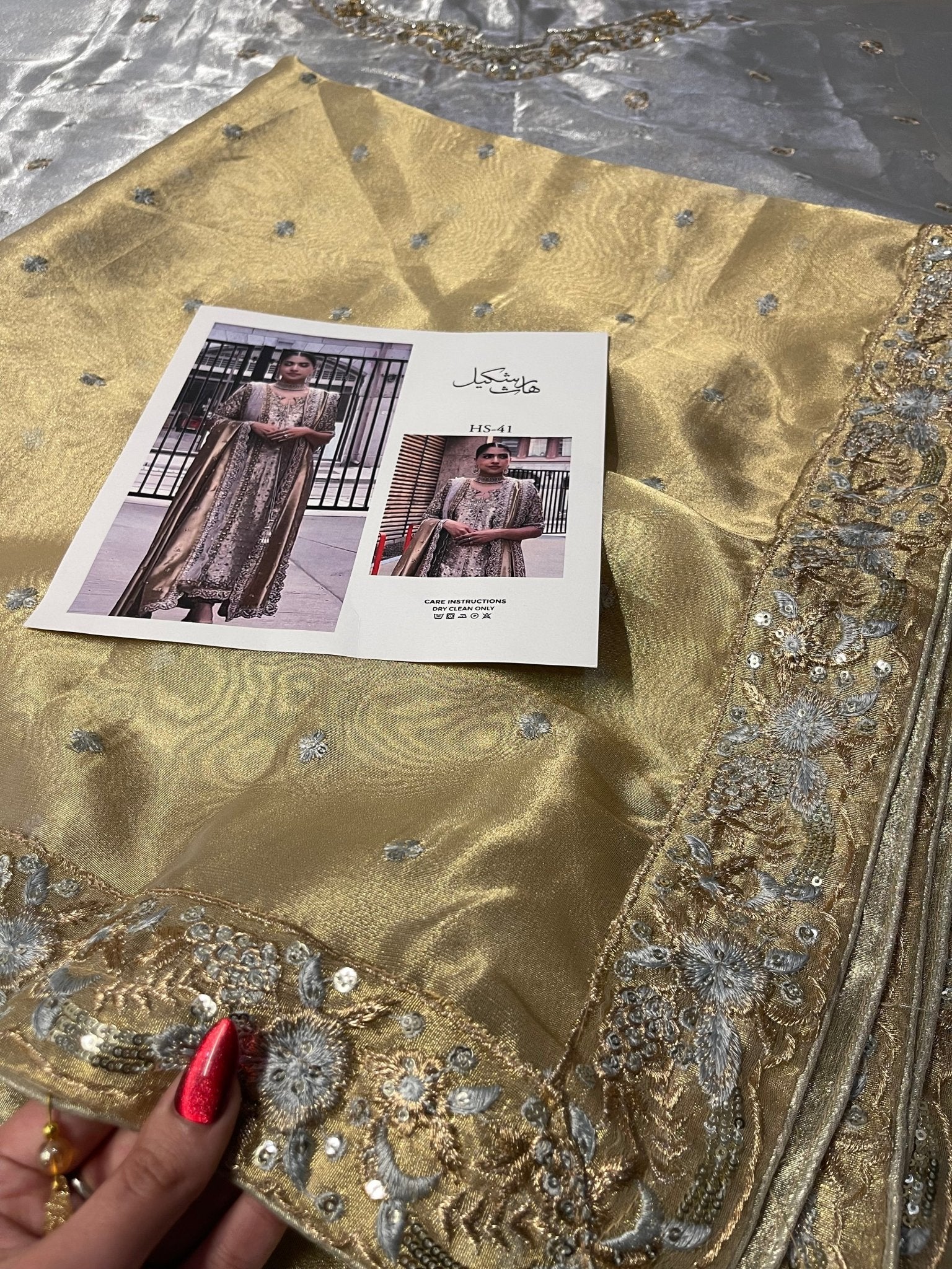 Haris Shakeel – Neha Style, embroidery and fabric detail 13