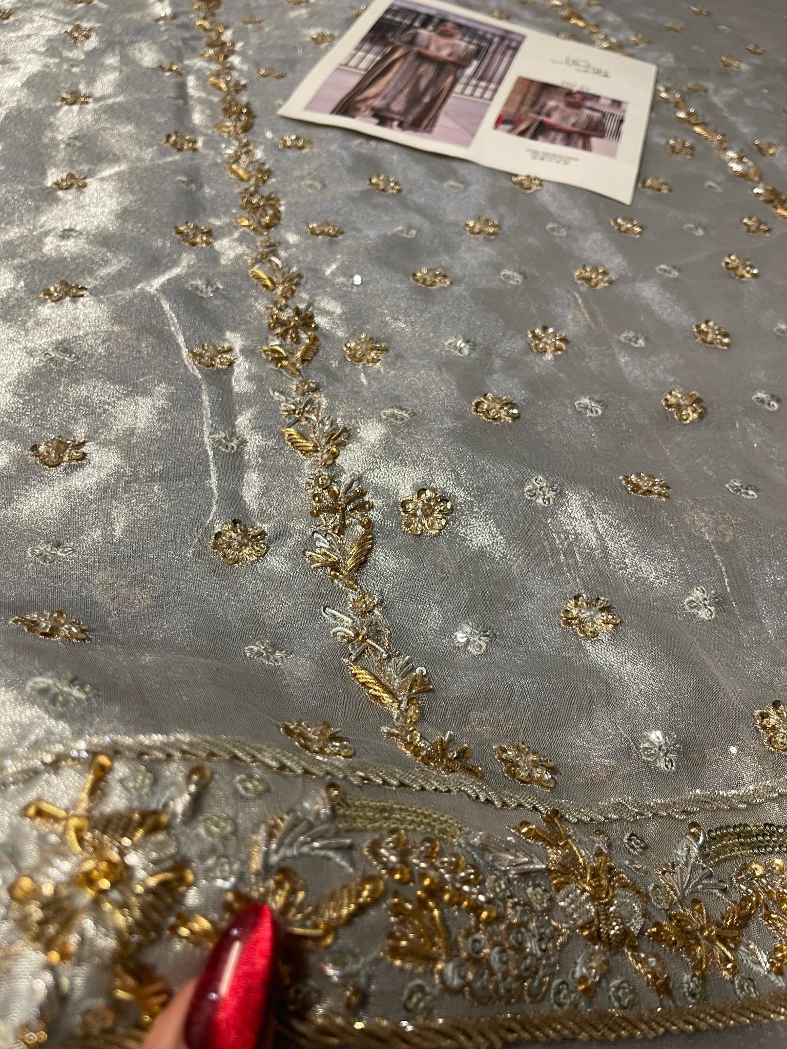 Haris Shakeel – Neha Style, embroidery and fabric detail 3