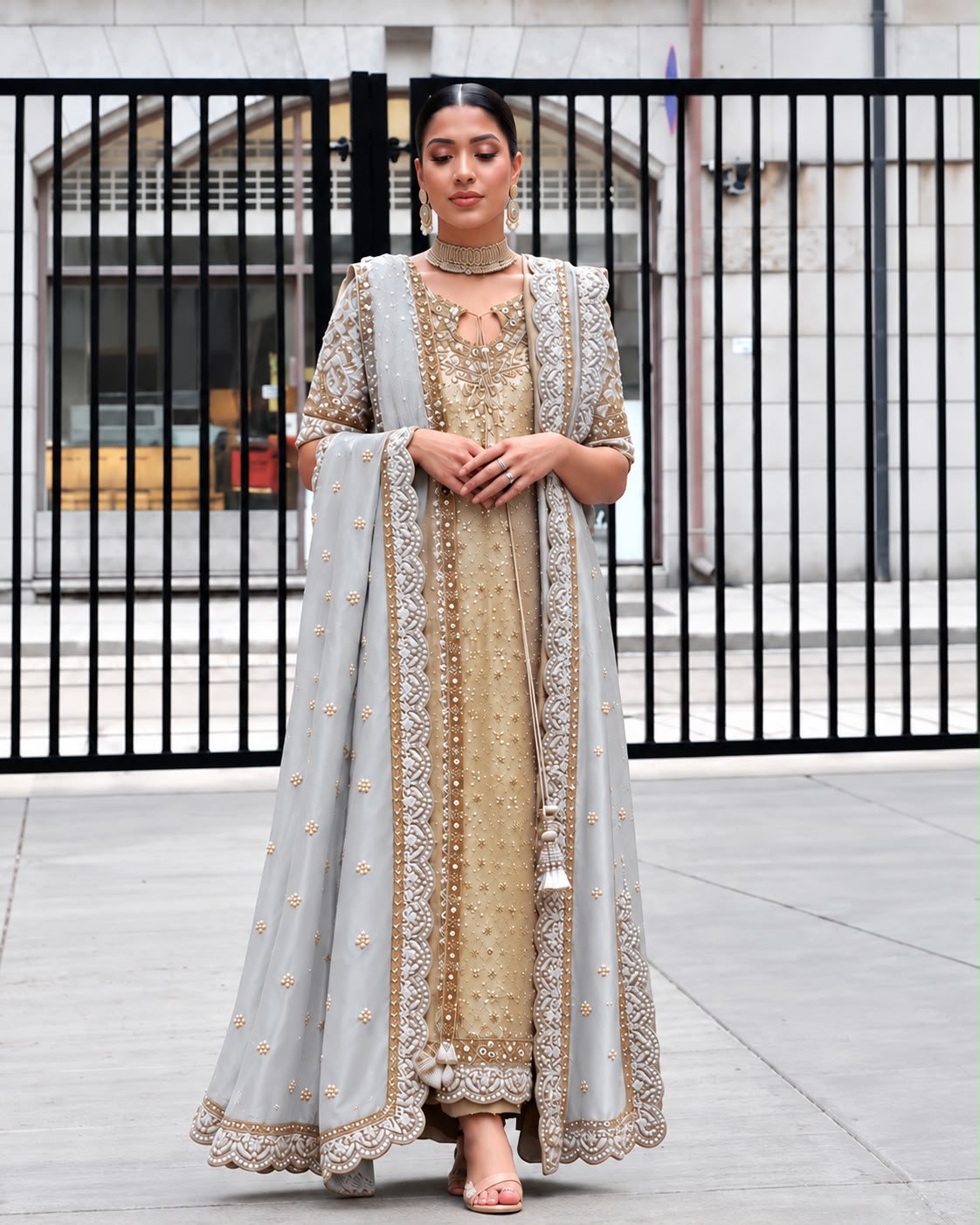 Haris Shakeel – Neha Gold Style — Mairaz reproduction, product view 1 of 2