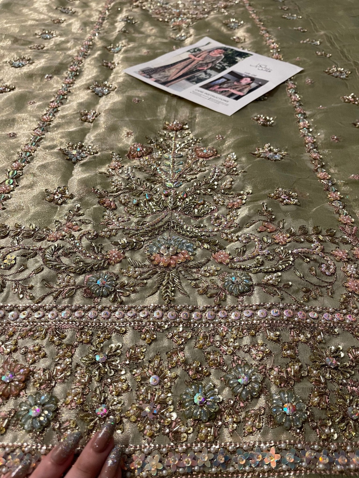 Haris Shakeel – Sumbul Iqbal Style, embroidery and fabric detail 1