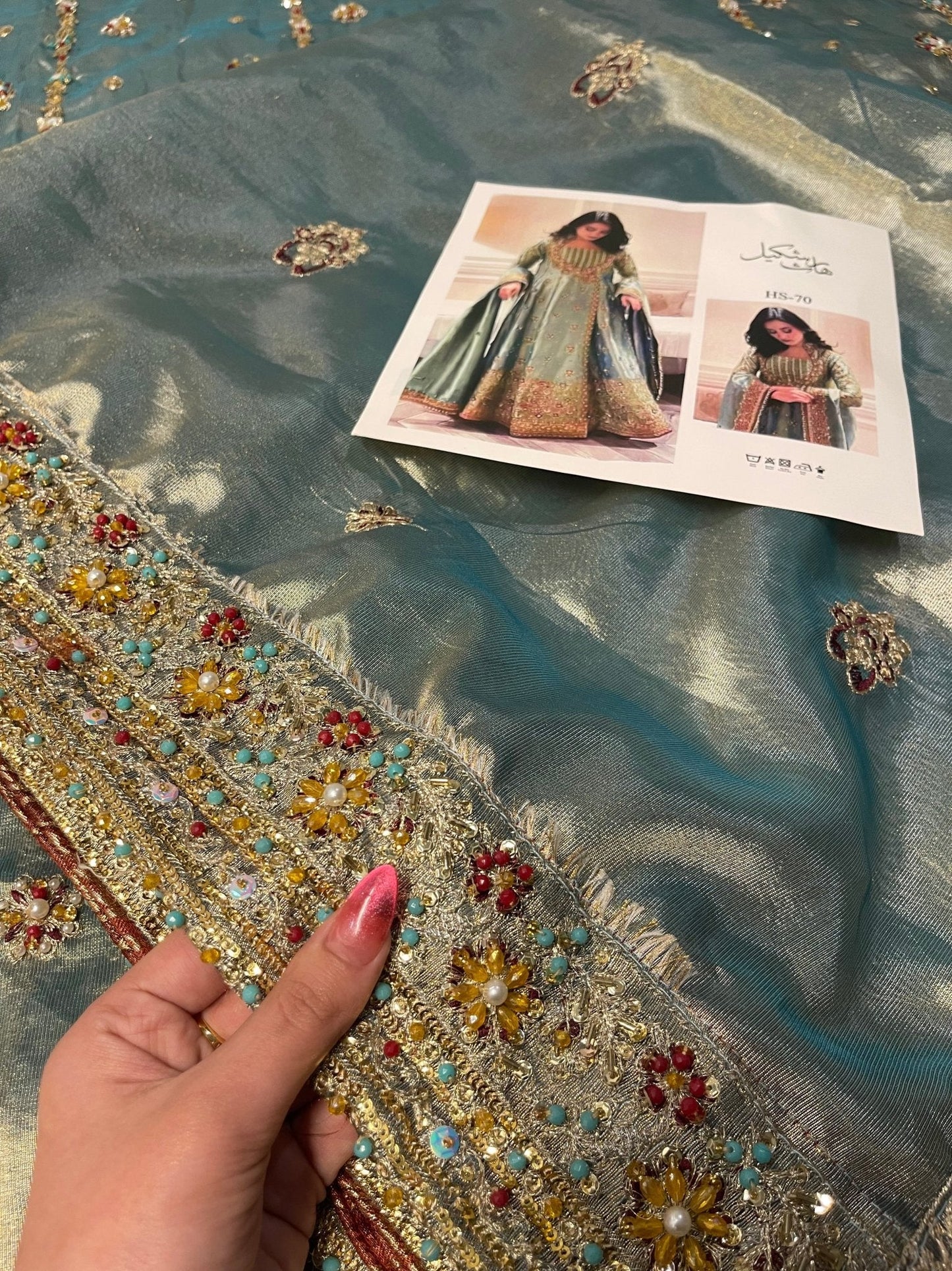 Haris Shakeel – Urooj Style, embroidery and fabric detail 14
