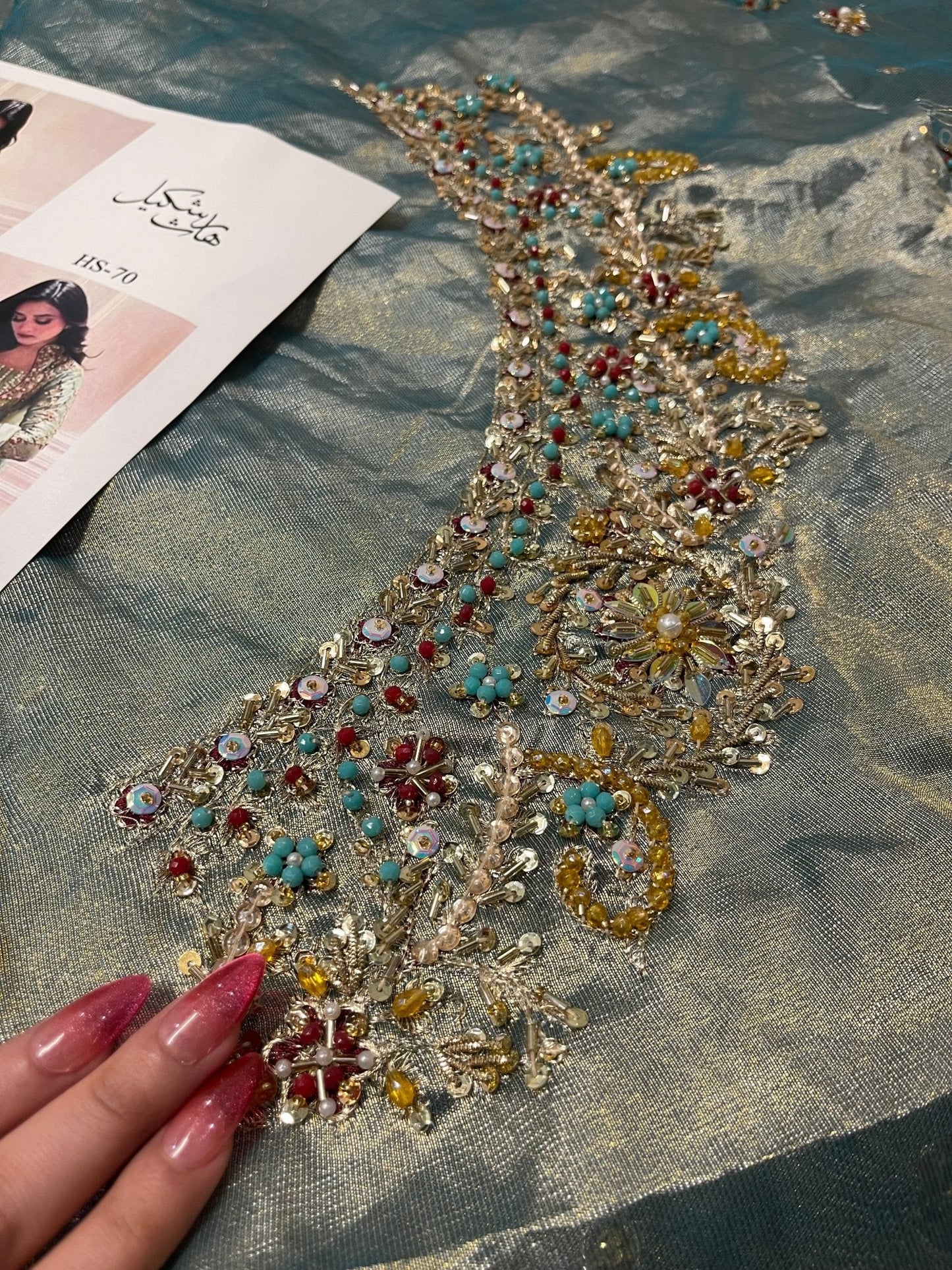 Haris Shakeel – Urooj Style, embroidery and fabric detail 5