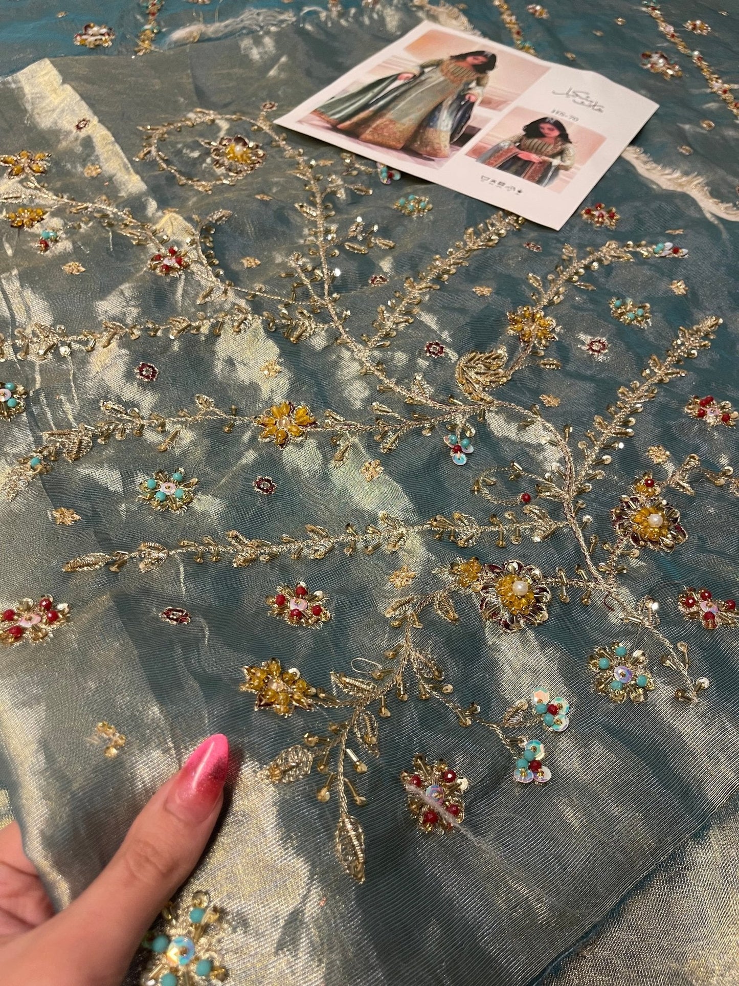 Haris Shakeel – Urooj Style, embroidery and fabric detail 10