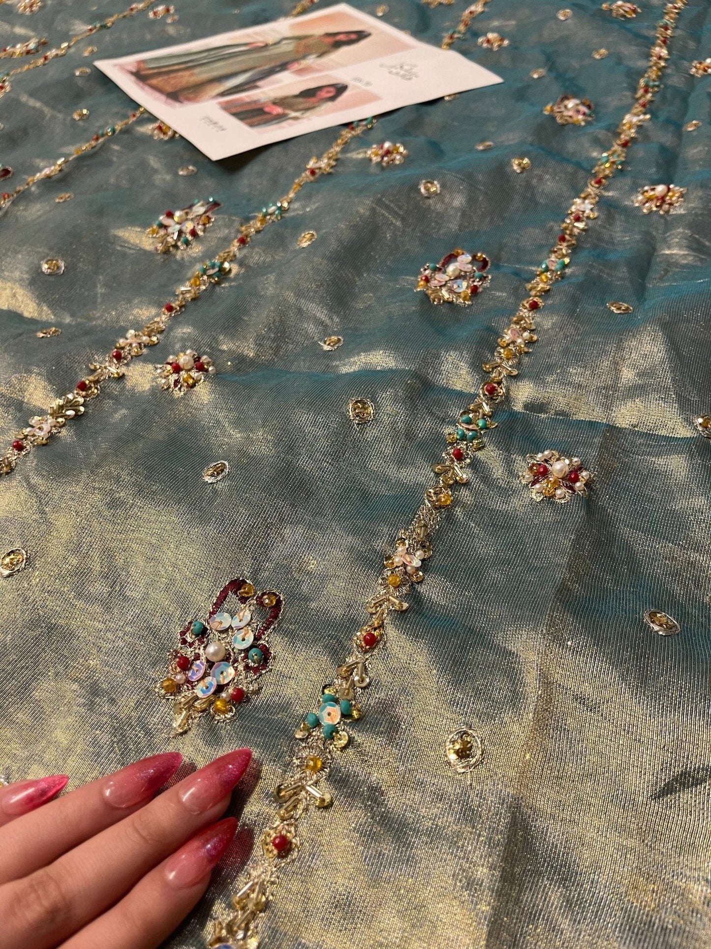 Haris Shakeel – Urooj Style, embroidery and fabric detail 2