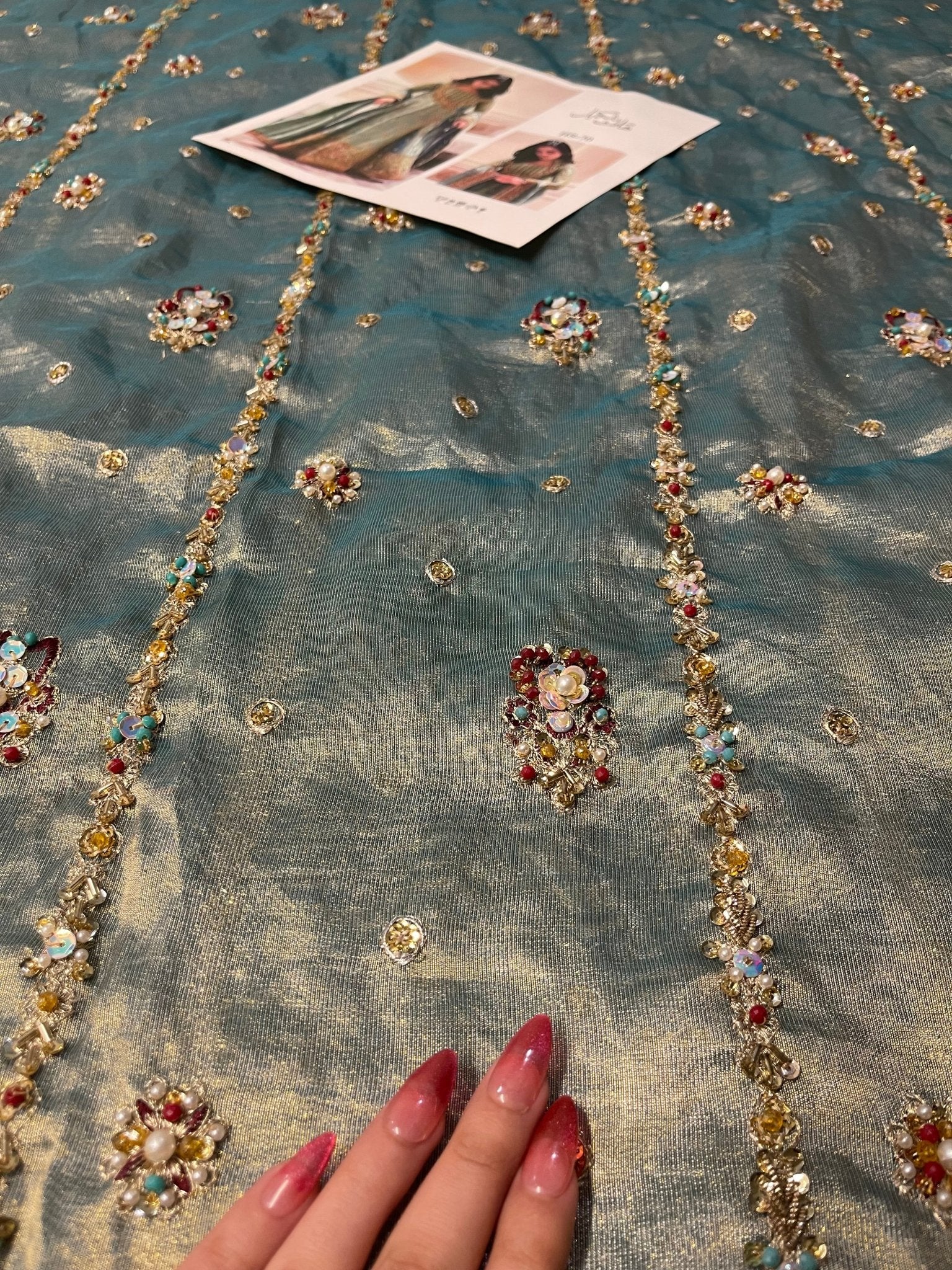 Haris Shakeel – Urooj Style, embroidery and fabric detail 1