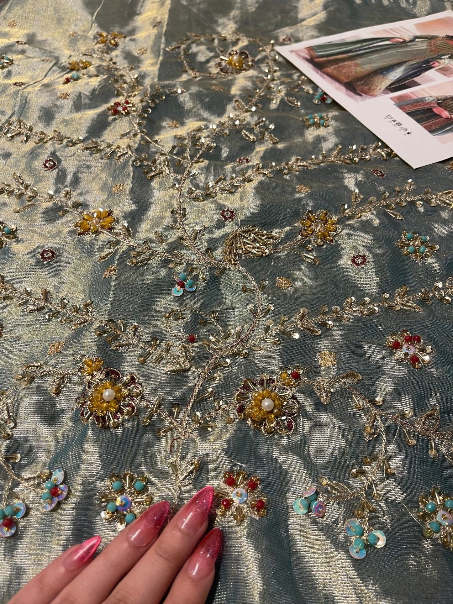Haris Shakeel – Urooj Style, embroidery and fabric detail 11