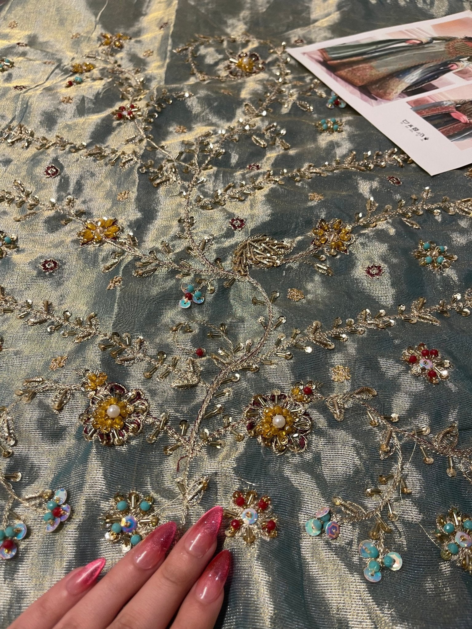 Haris Shakeel – Urooj Style, embroidery and fabric detail 11