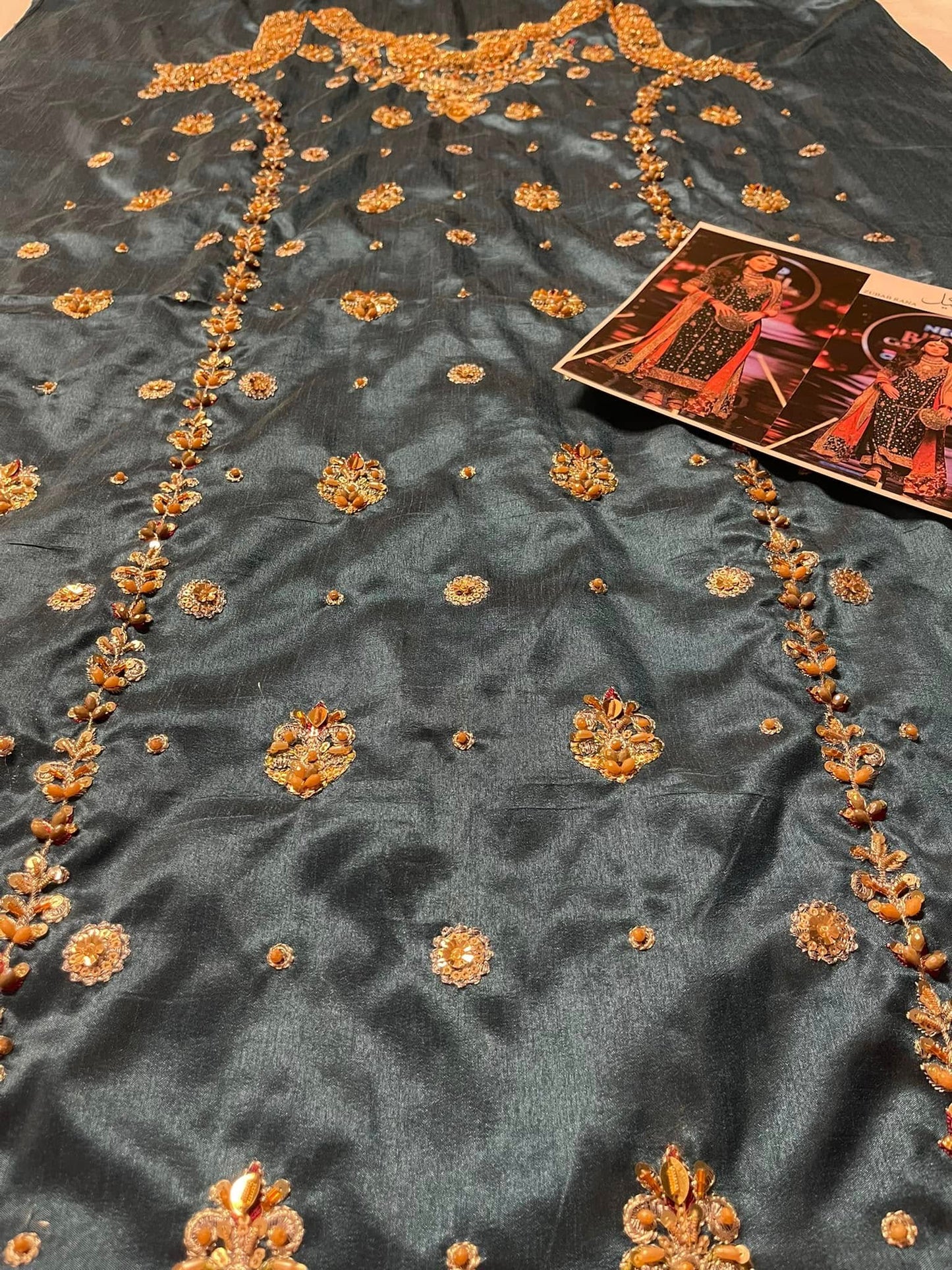Haris Shakeel – Zubab Rana Style, fabric and embroidery detail 2