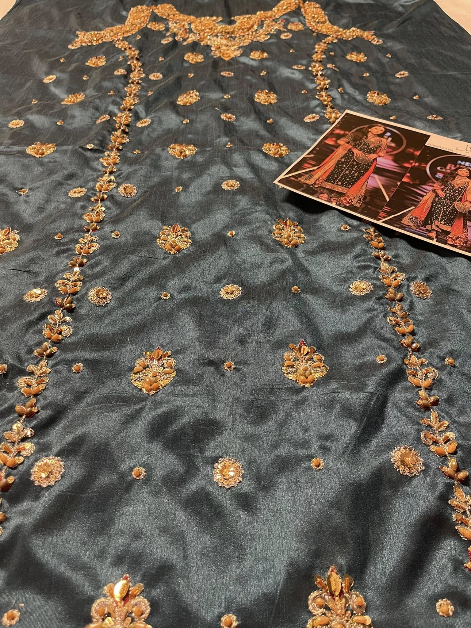 Haris Shakeel – Zubab Rana Style, fabric and embroidery detail 2
