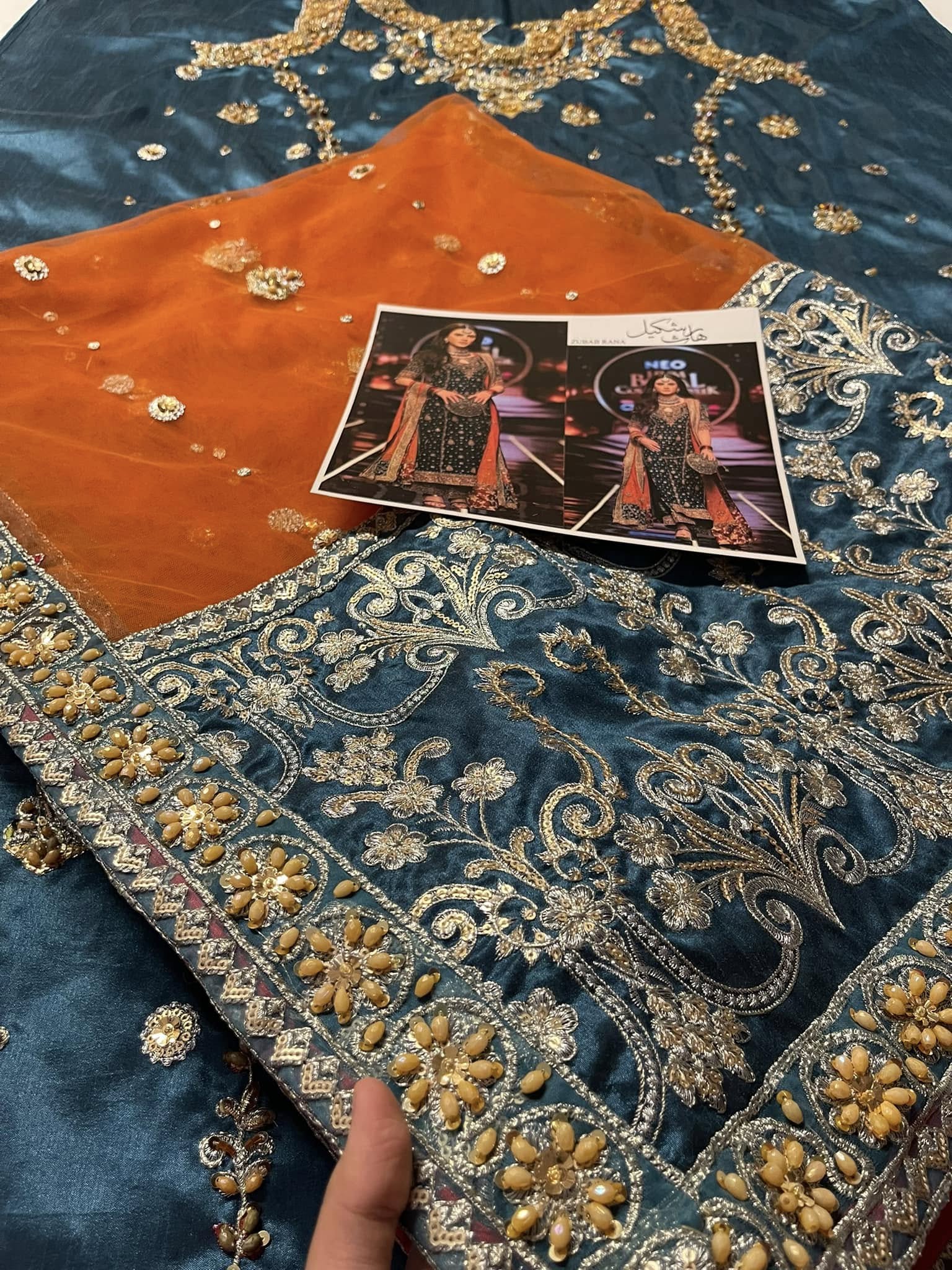 Haris Shakeel – Zubab Rana Style, fabric and embroidery detail 3