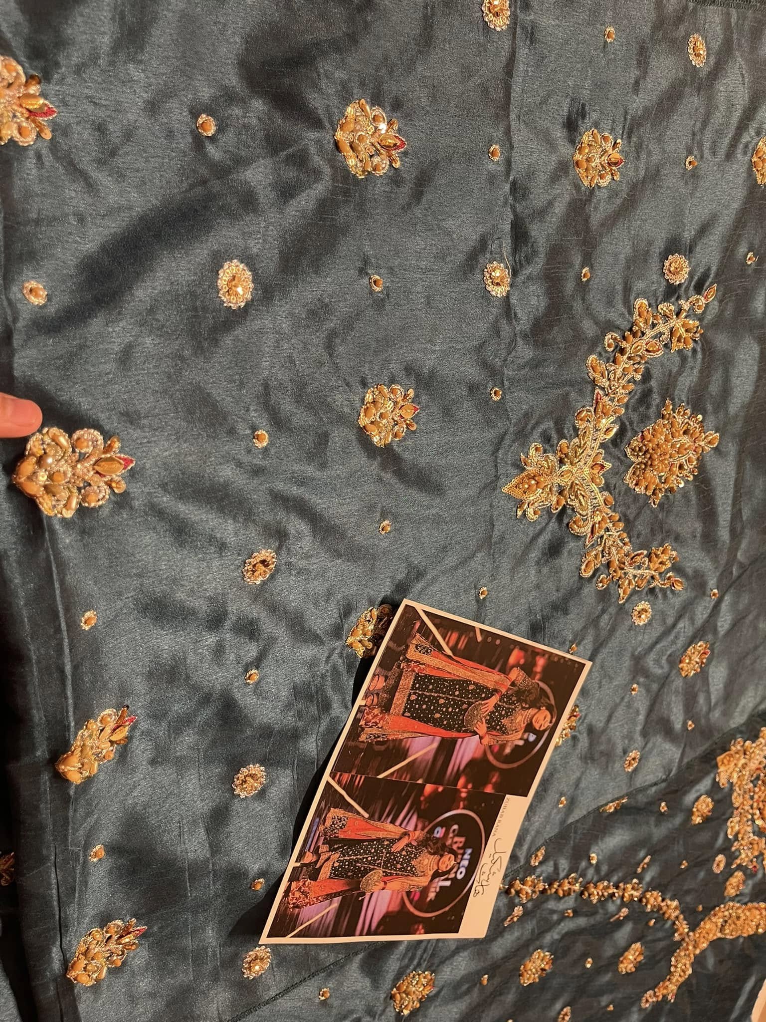 Haris Shakeel – Zubab Rana Style, fabric and embroidery detail 7