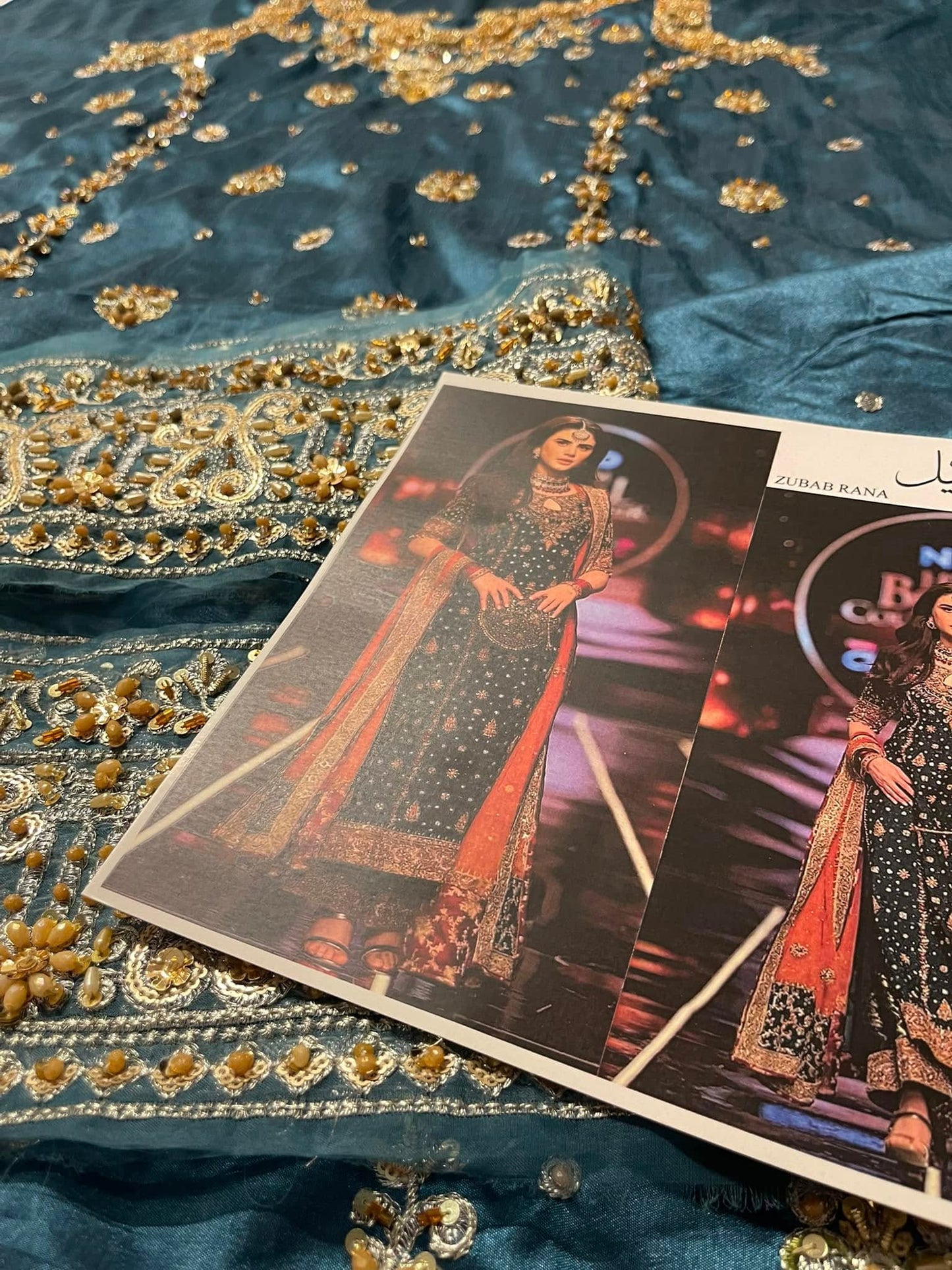 Haris Shakeel – Zubab Rana Style, fabric and embroidery detail 8