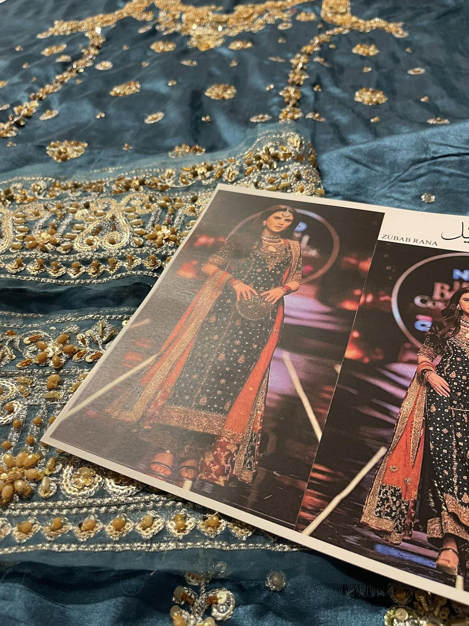 Haris Shakeel – Zubab Rana Style, fabric and embroidery detail 8