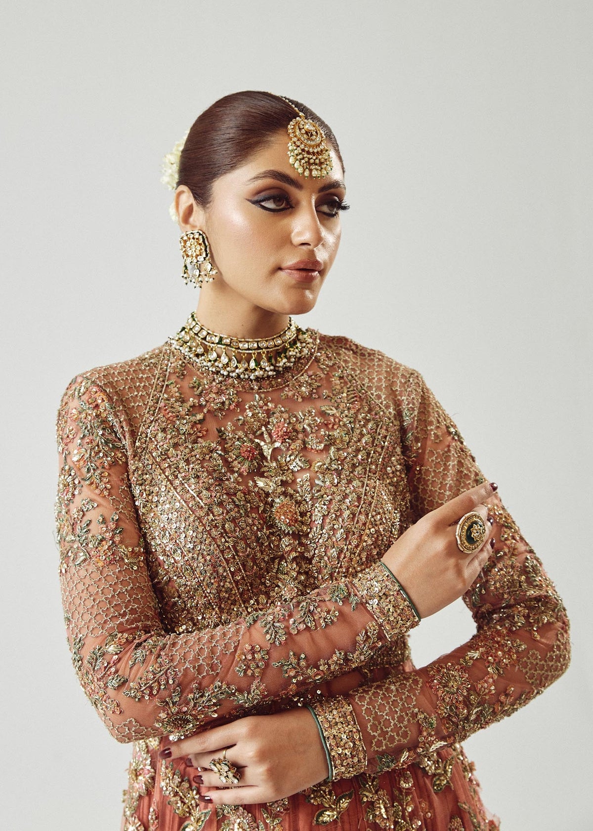 Hussain Rehar Saaz full outfit alternate model view