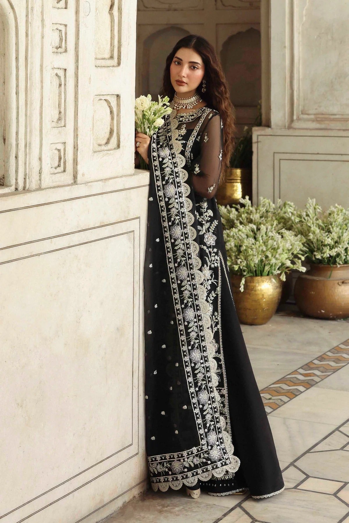 Akbar Aslam Siyahgul Style — Mairaz Three-Piece Suit