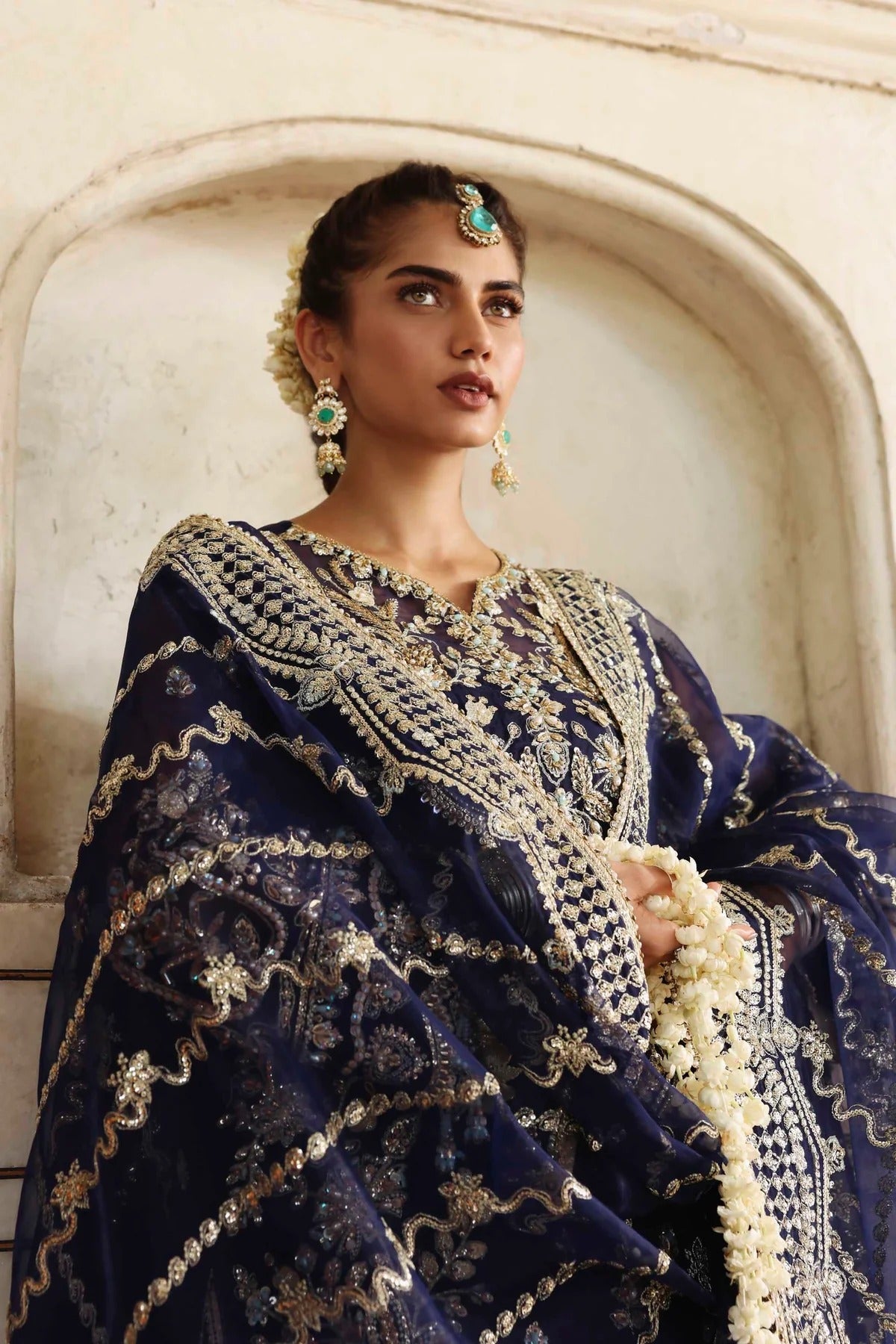 Akbar Aslam Neelab Style — Mairaz Three-Piece Suit