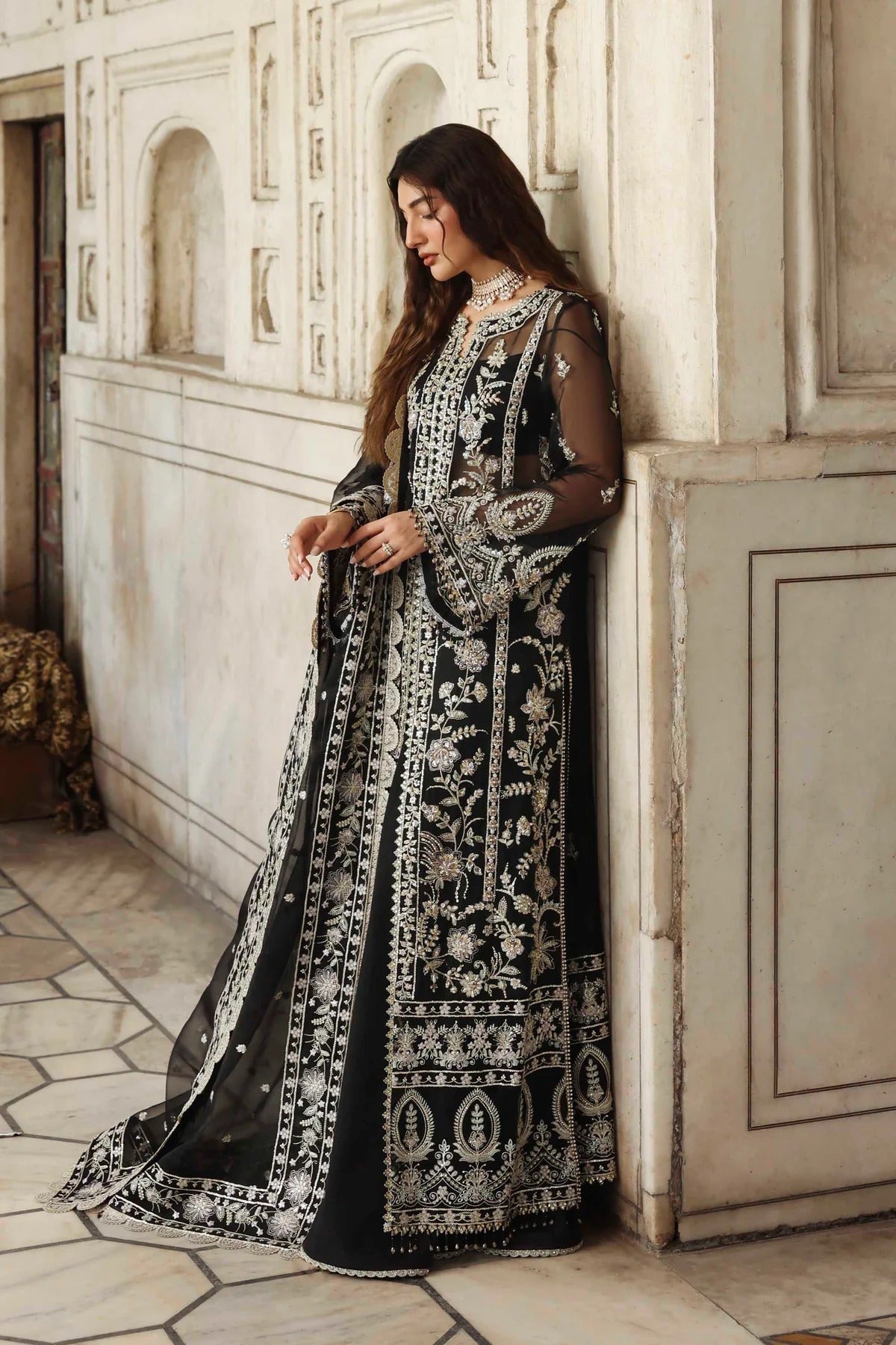 Akbar Aslam Siyahgul Style — Mairaz Three-Piece Suit