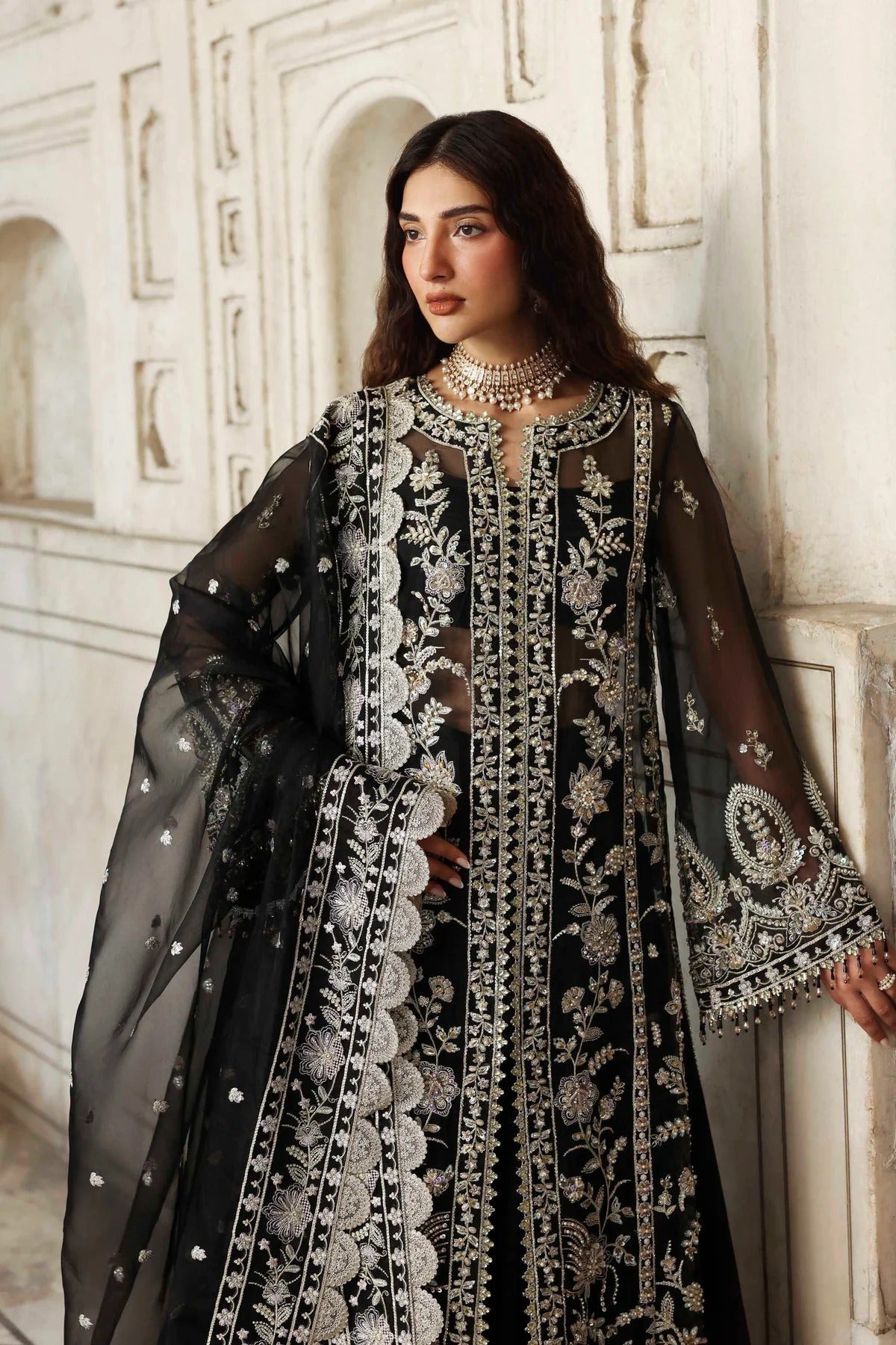 Akbar Aslam Siyahgul Style — Mairaz Three-Piece Suit